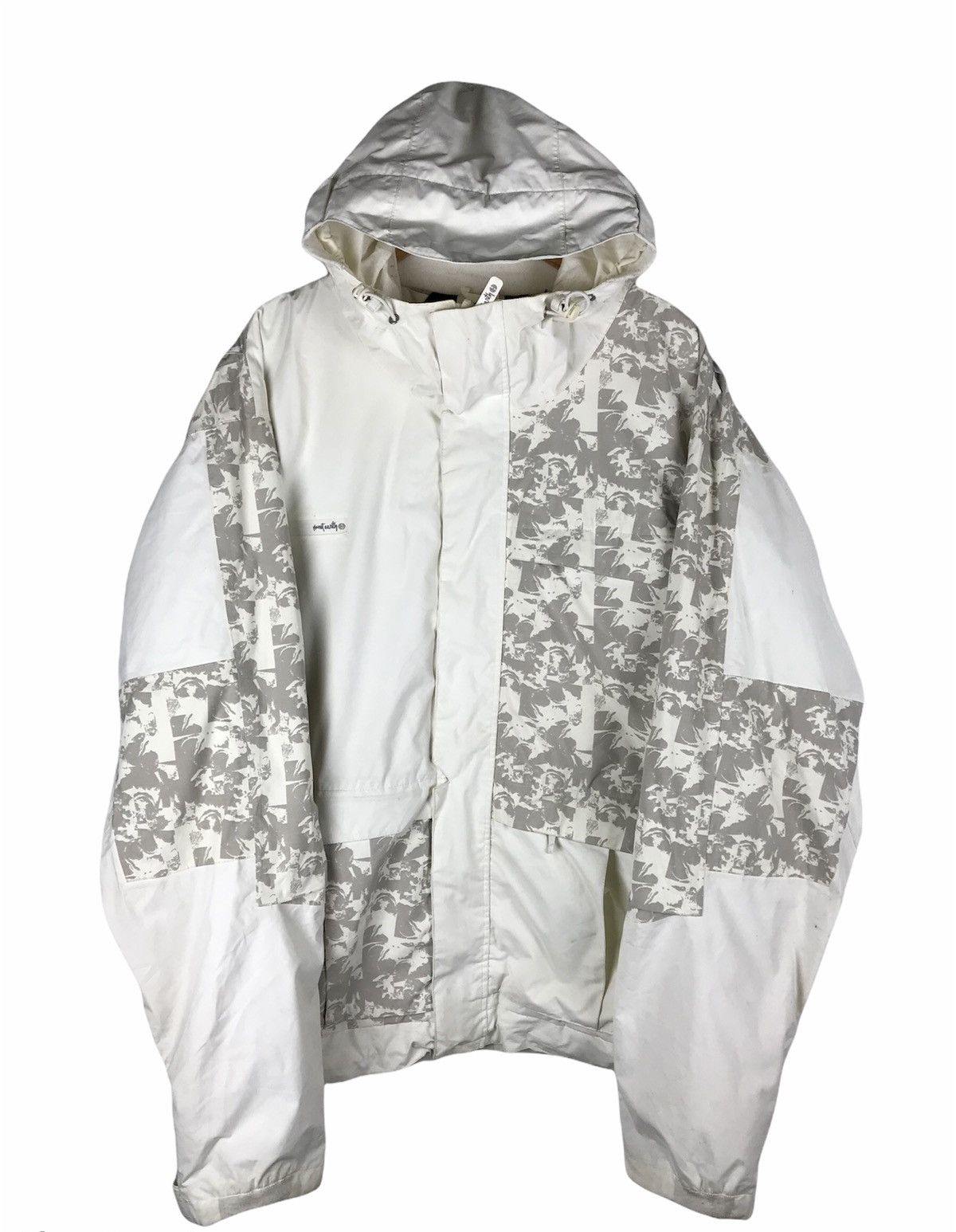 Japanese Brand Remake Earthy EP Snowboard Jacket White/Gray Camo Patchwork Size US L / EU 52-54 / 3 - 1 Thumbnail