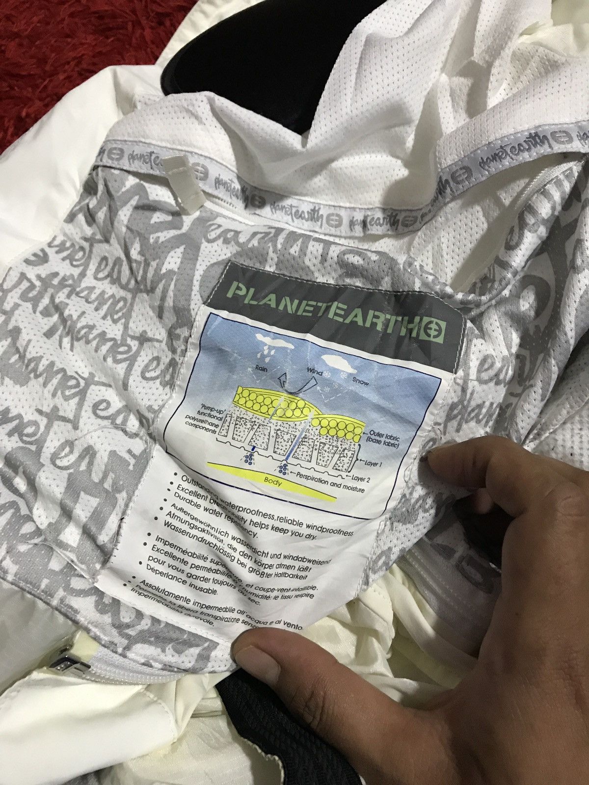 Japanese Brand Remake Earthy EP Snowboard Jacket White/Gray Camo Patchwork Size US L / EU 52-54 / 3 - 12 Thumbnail