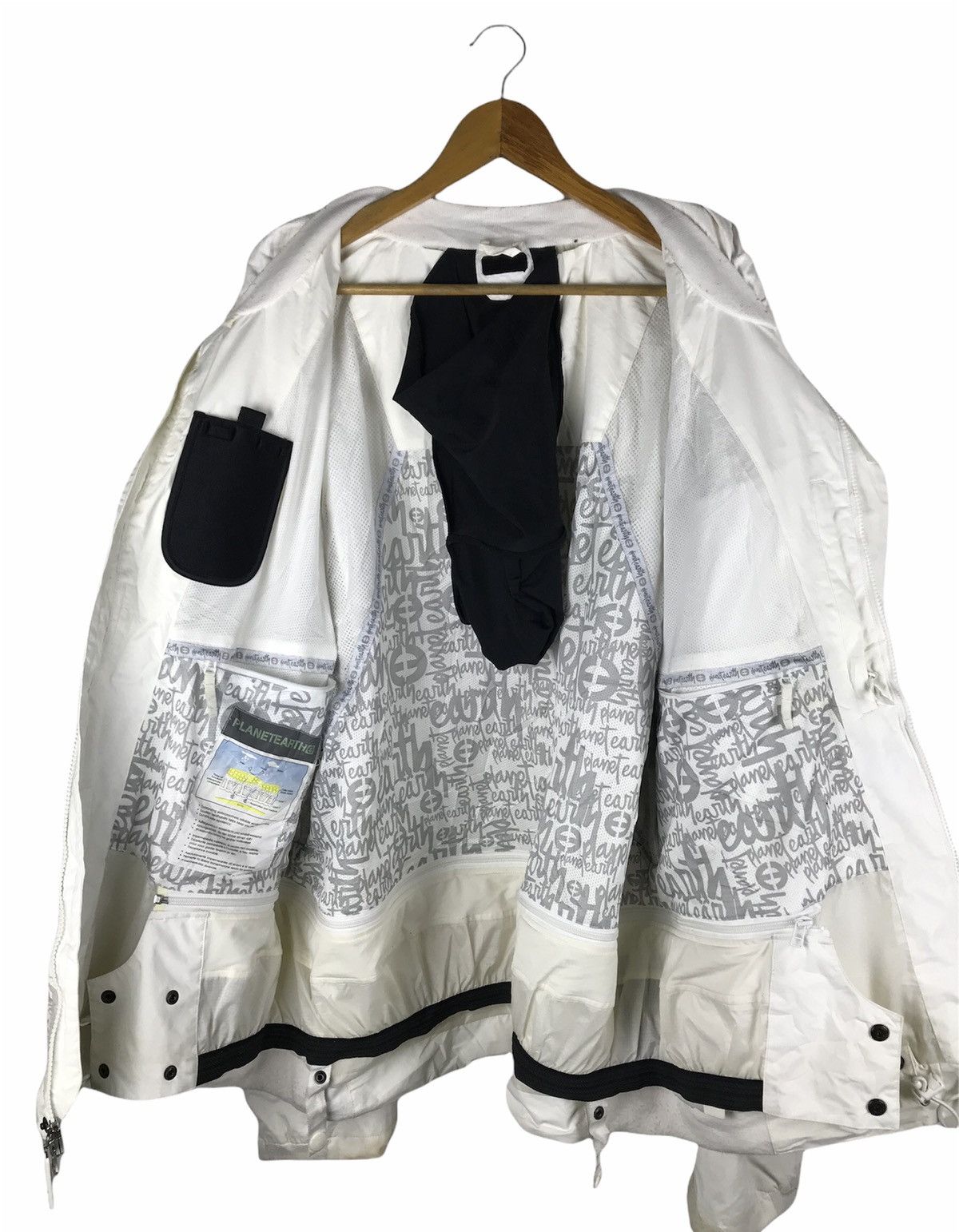 Japanese Brand Remake Earthy EP Snowboard Jacket White/Gray Camo Patchwork Size US L / EU 52-54 / 3 - 2 Thumbnail