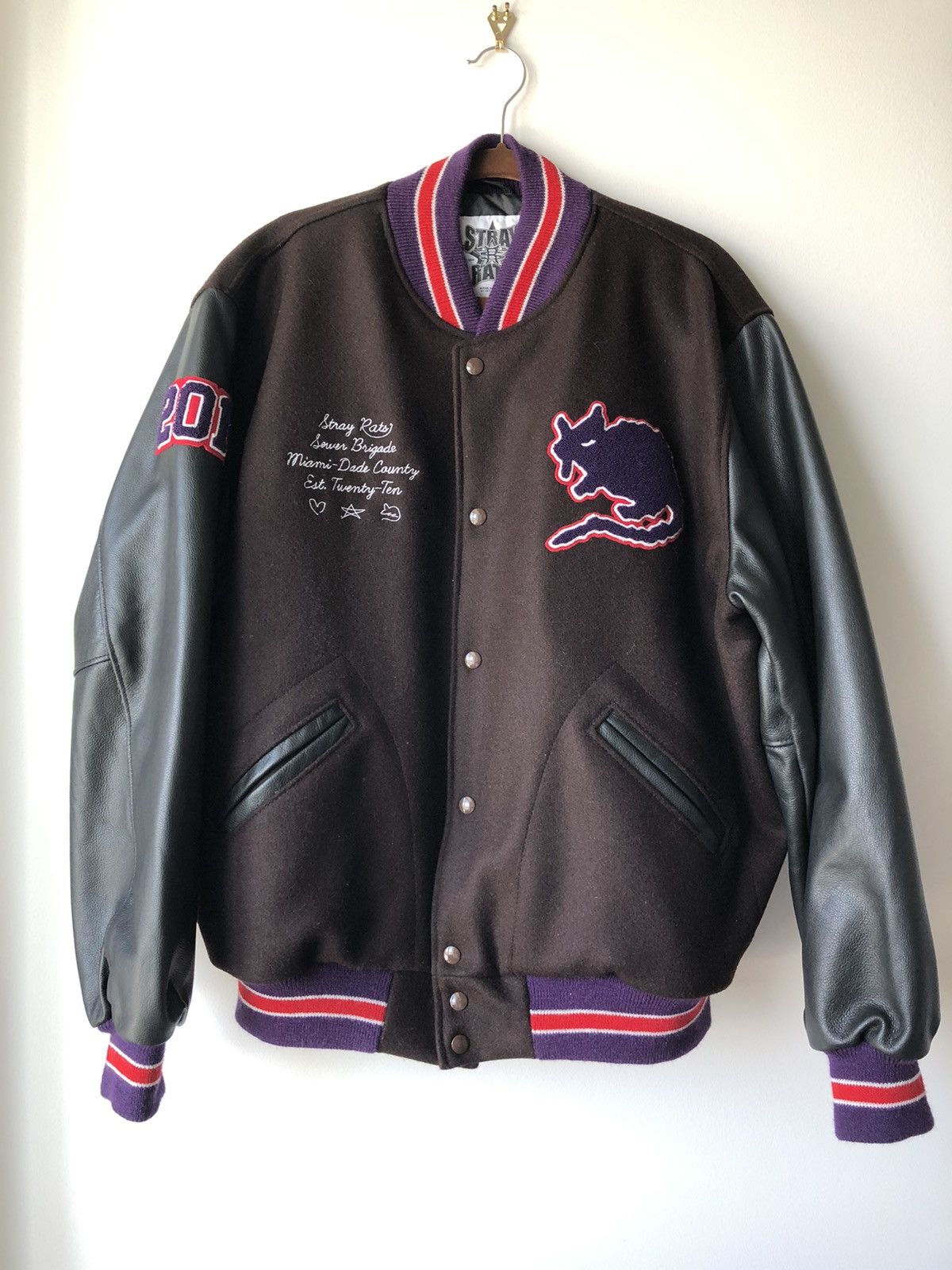 Stray Rats Stray Rats 10 Year Anniversary Varsity Jacket | Grailed