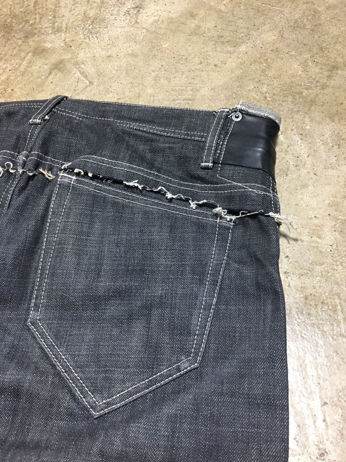 Y's × Yohji Yamamoto Y's Unfinished Denim Pants Size US 34 / EU 50 - 13 Thumbnail