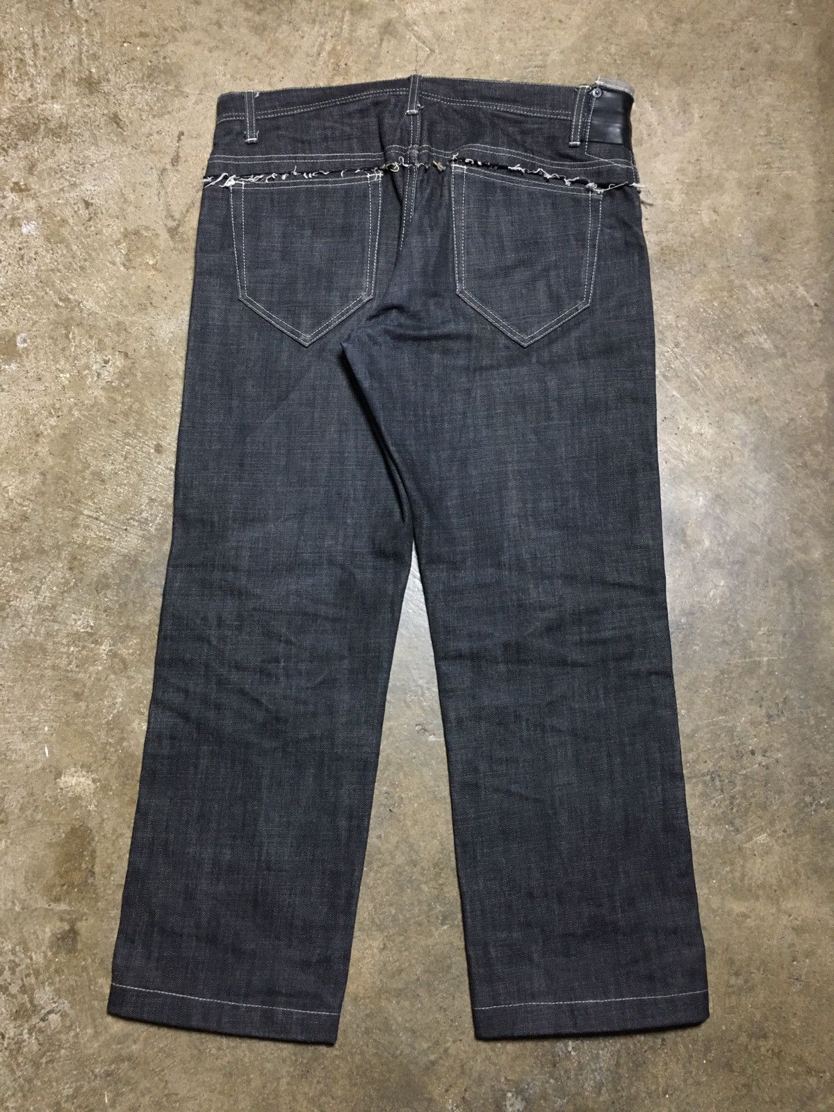 Y's × Yohji Yamamoto Y's Unfinished Denim Pants Size US 34 / EU 50 - 10 Thumbnail