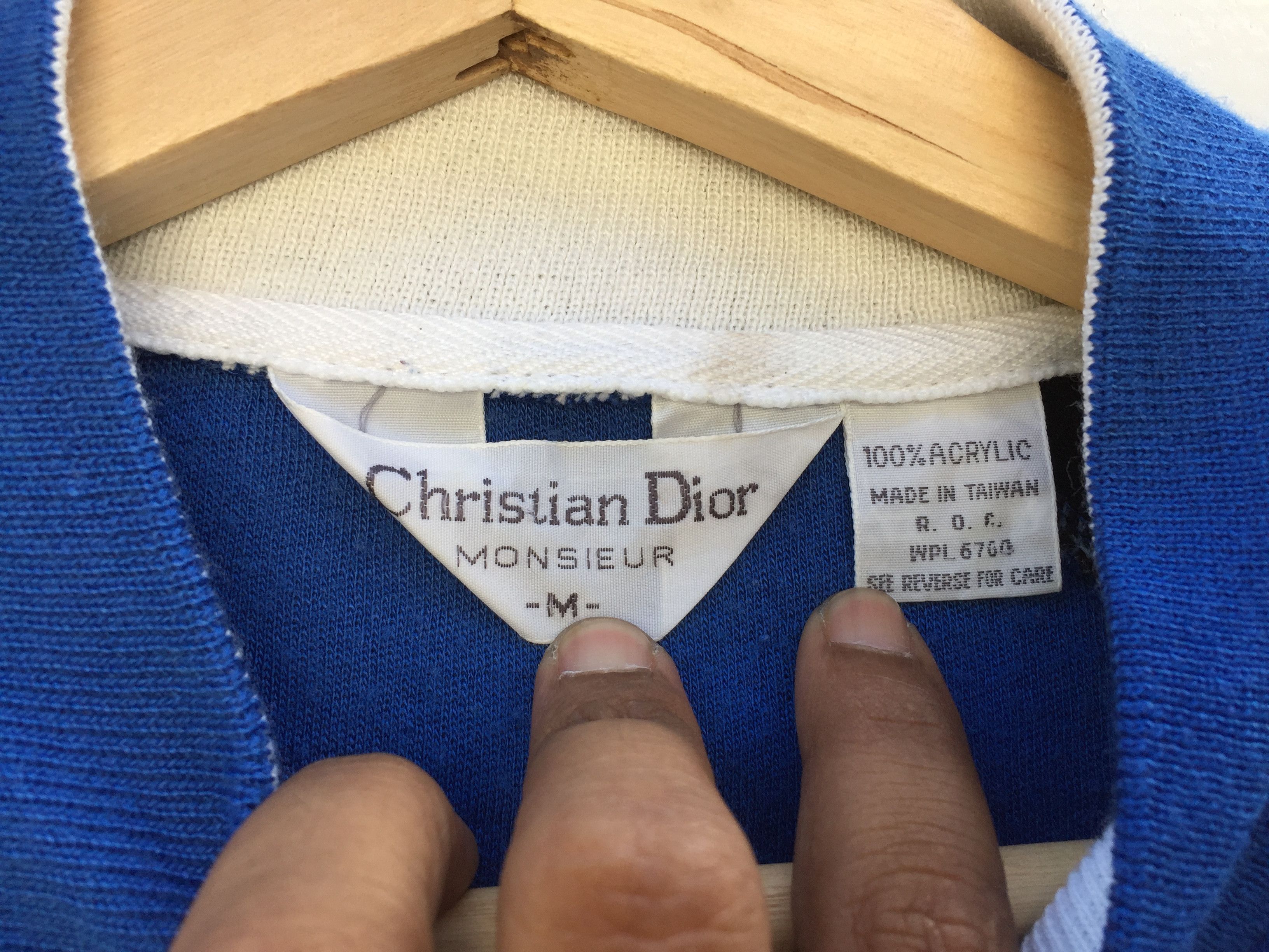 Christian Dior Monsieur × Vintage Vintage Christian Dior Zipper Sweater Jacket Rare Size US M / EU 48-50 / 2 - 7 Thumbnail
