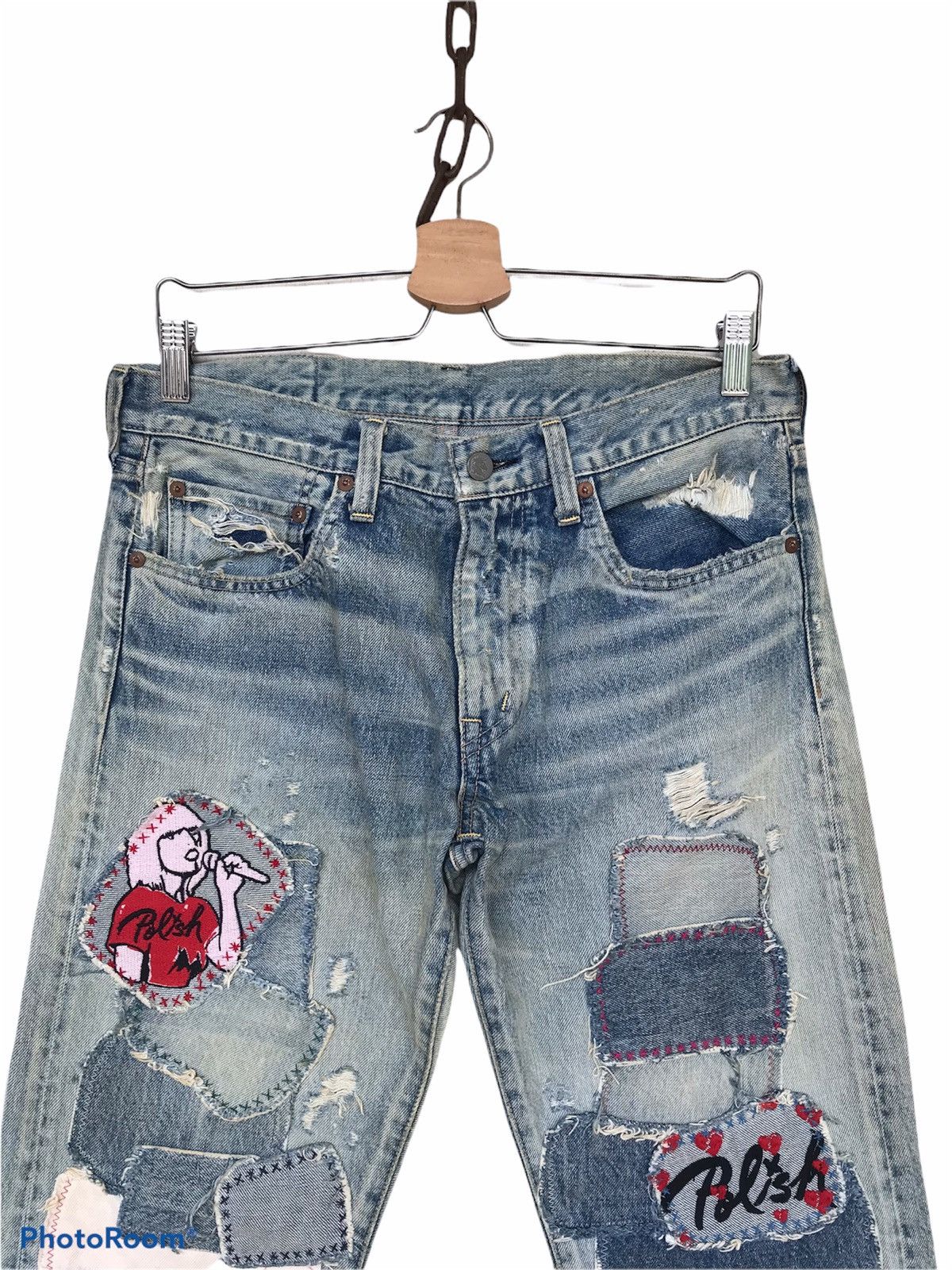 Hysteric Glamour 💥Avant-Garde Rna Patchwork hysteric Style Denim Size US 30 / EU 46 - 2 Thumbnail