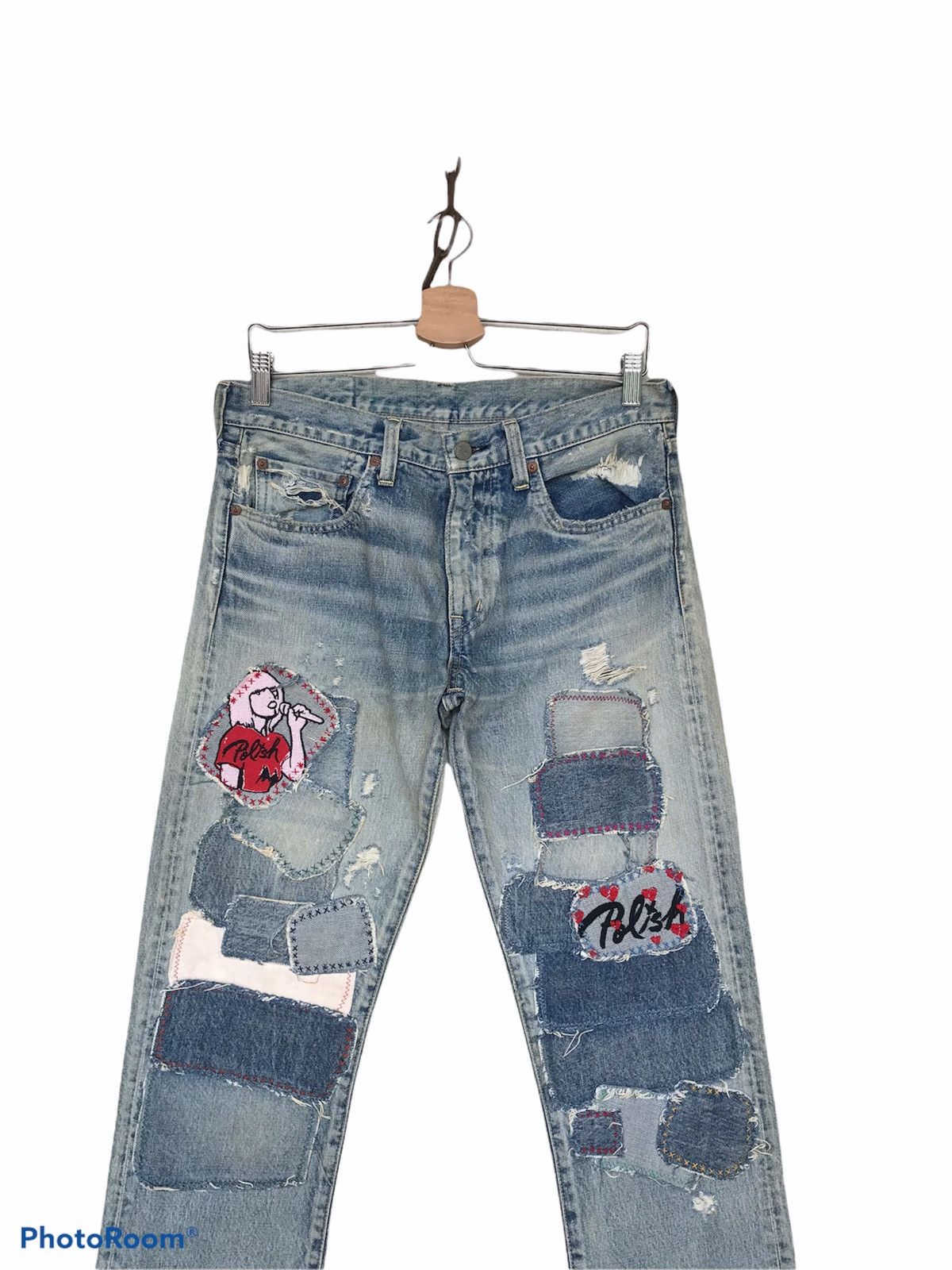 Hysteric Glamour 💥Avant-Garde Rna Patchwork hysteric Style Denim Size US 30 / EU 46 - 6 Thumbnail