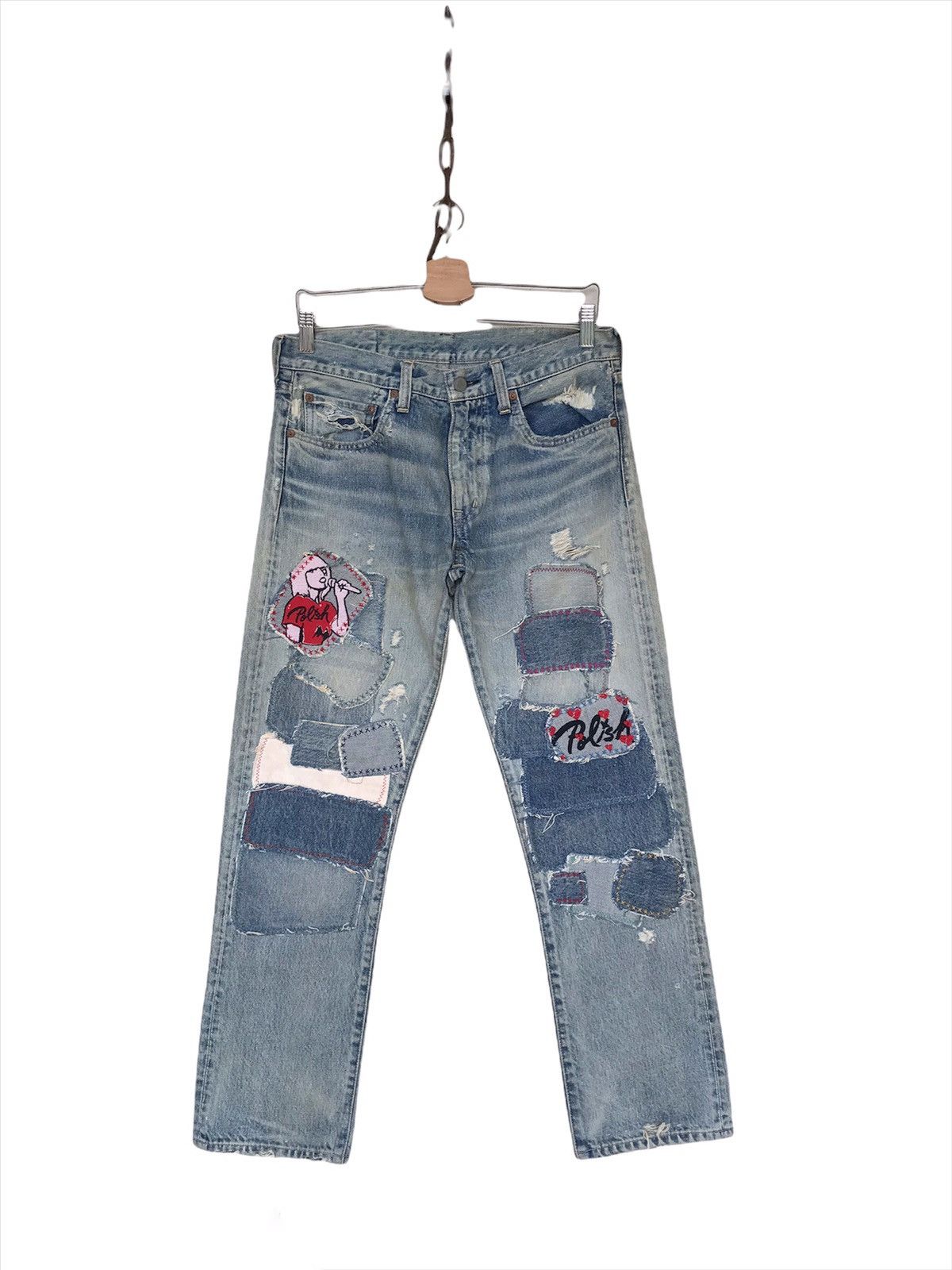 Hysteric Glamour 💥Avant-Garde Rna Patchwork hysteric Style Denim Size US 30 / EU 46 - 3 Thumbnail