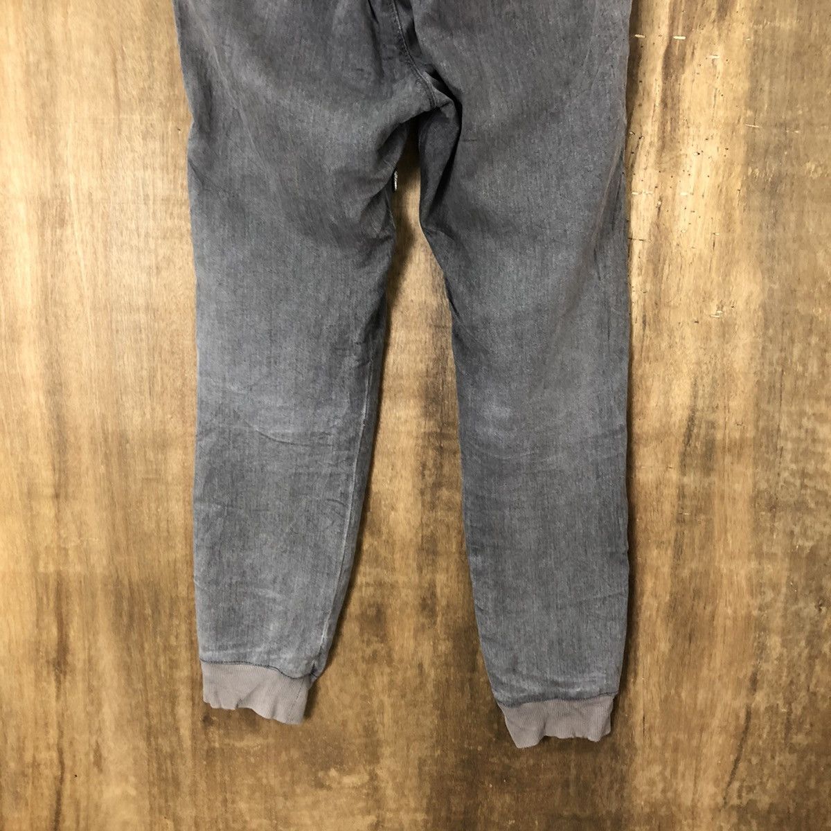 Rlex Denim faded Grey Joggers distressed pants #6306