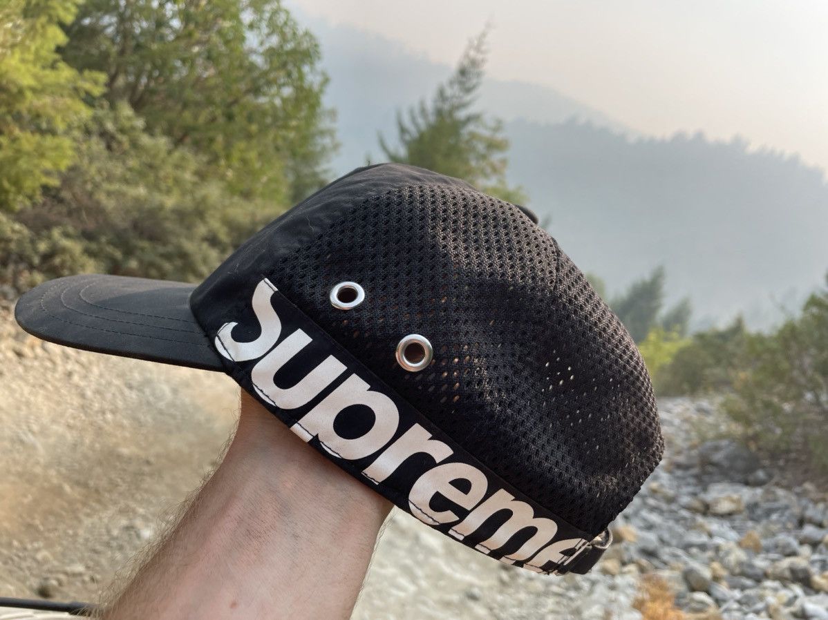 Supreme Supreme Side Logo 5-Panel Cap Black | Grailed