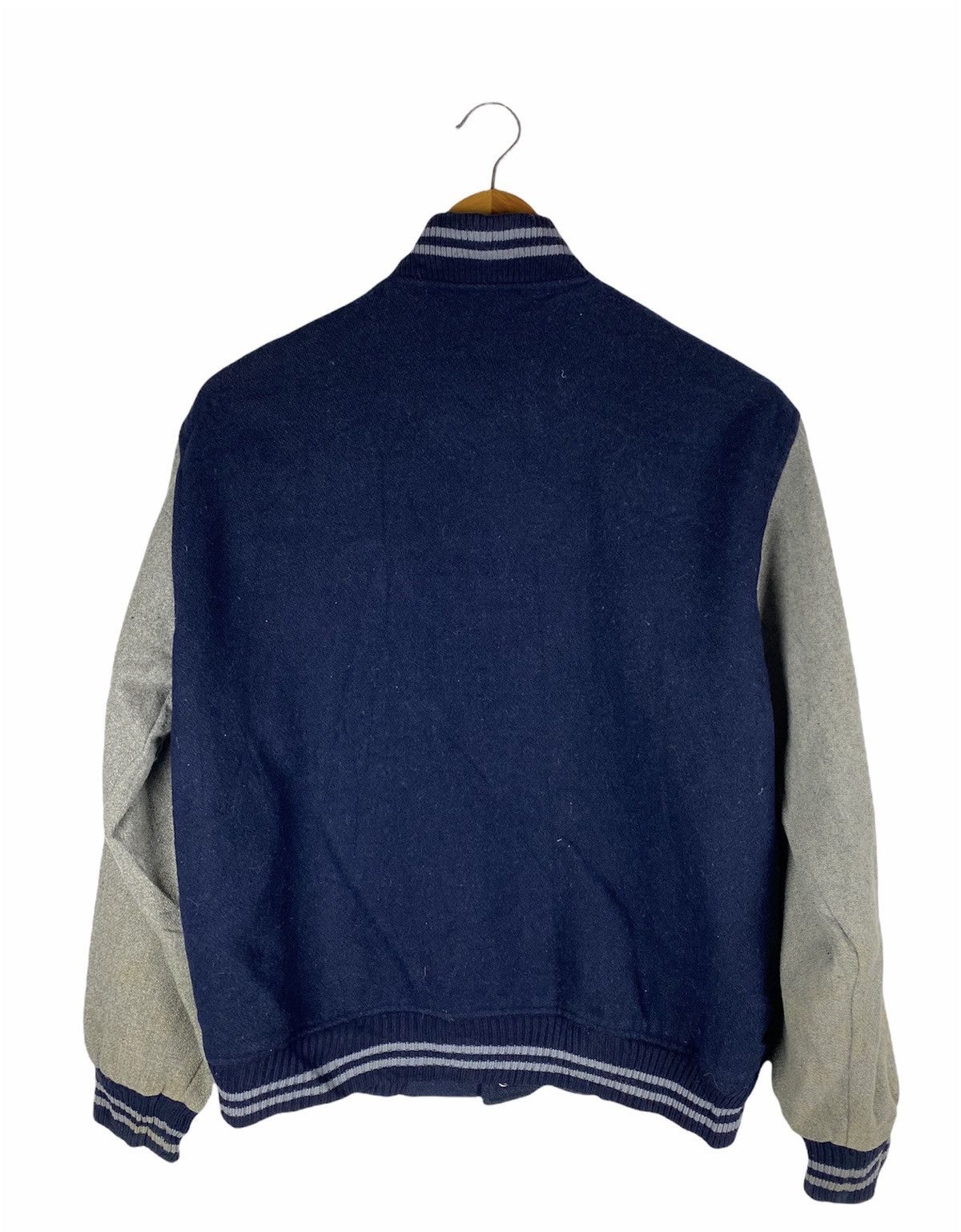 Vintage VINTAGE VARSITY JACKET WOOL FABRIC Size US L / EU 52-54 / 3 - 2 Thumbnail