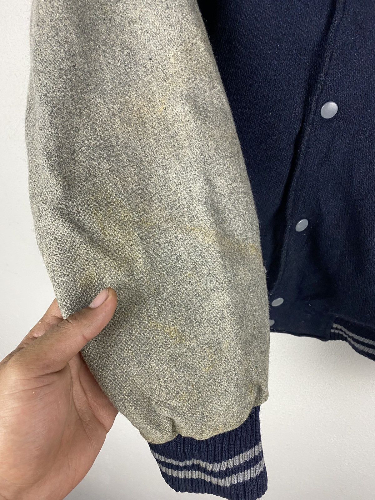 Vintage VINTAGE VARSITY JACKET WOOL FABRIC Size US L / EU 52-54 / 3 - 6 Thumbnail