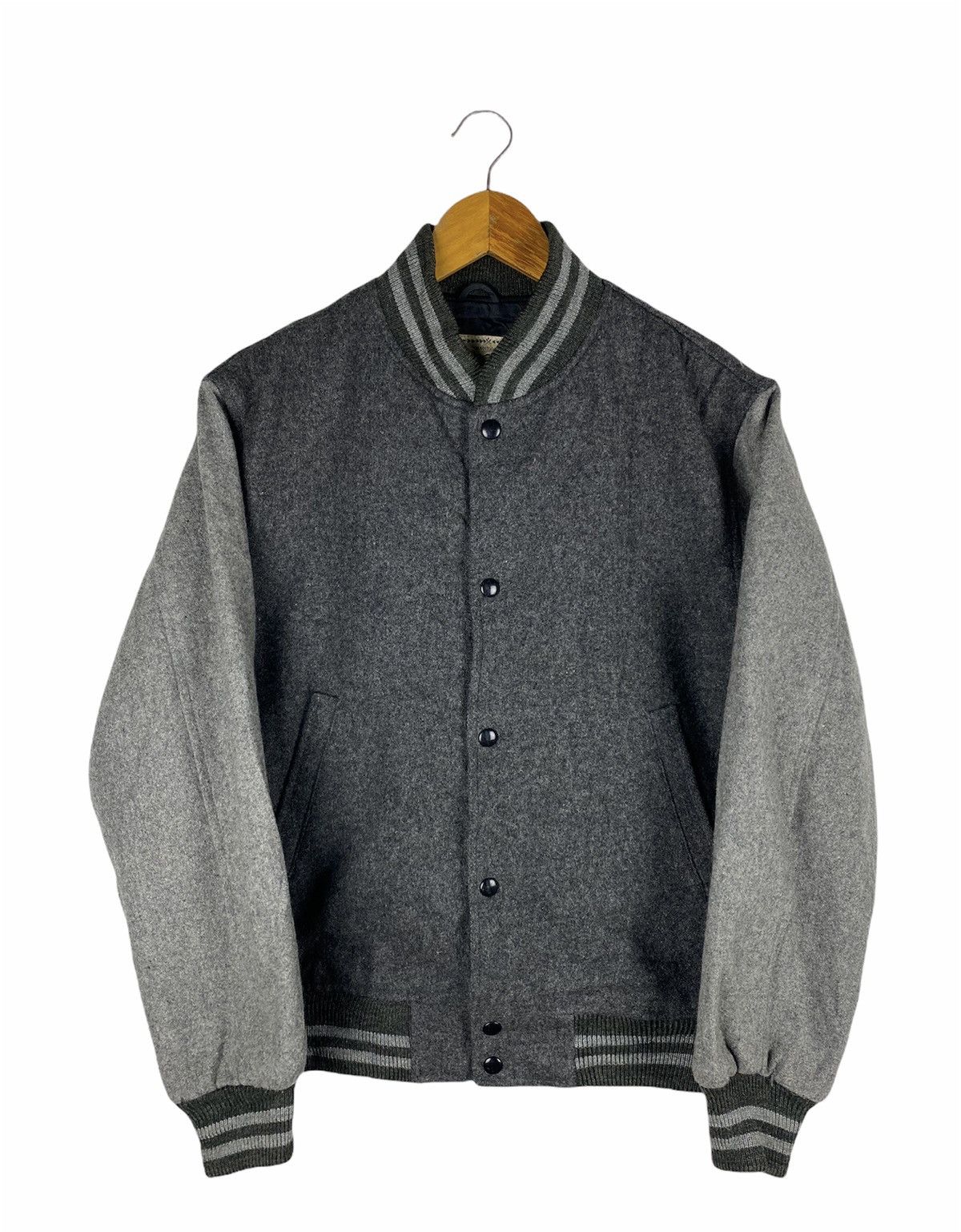 Vintage GQ-FORD VARSITY JACKET WOOL FABRIC Size US L / EU 52-54 / 3 - 1 Thumbnail