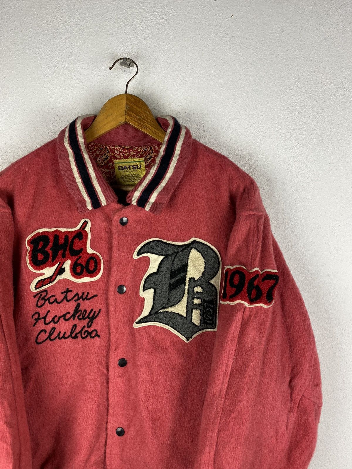 Other MEN-BATSU VARSITY JACKET WOOL FABRIC Size US L / EU 52-54 / 3 - 10 Thumbnail