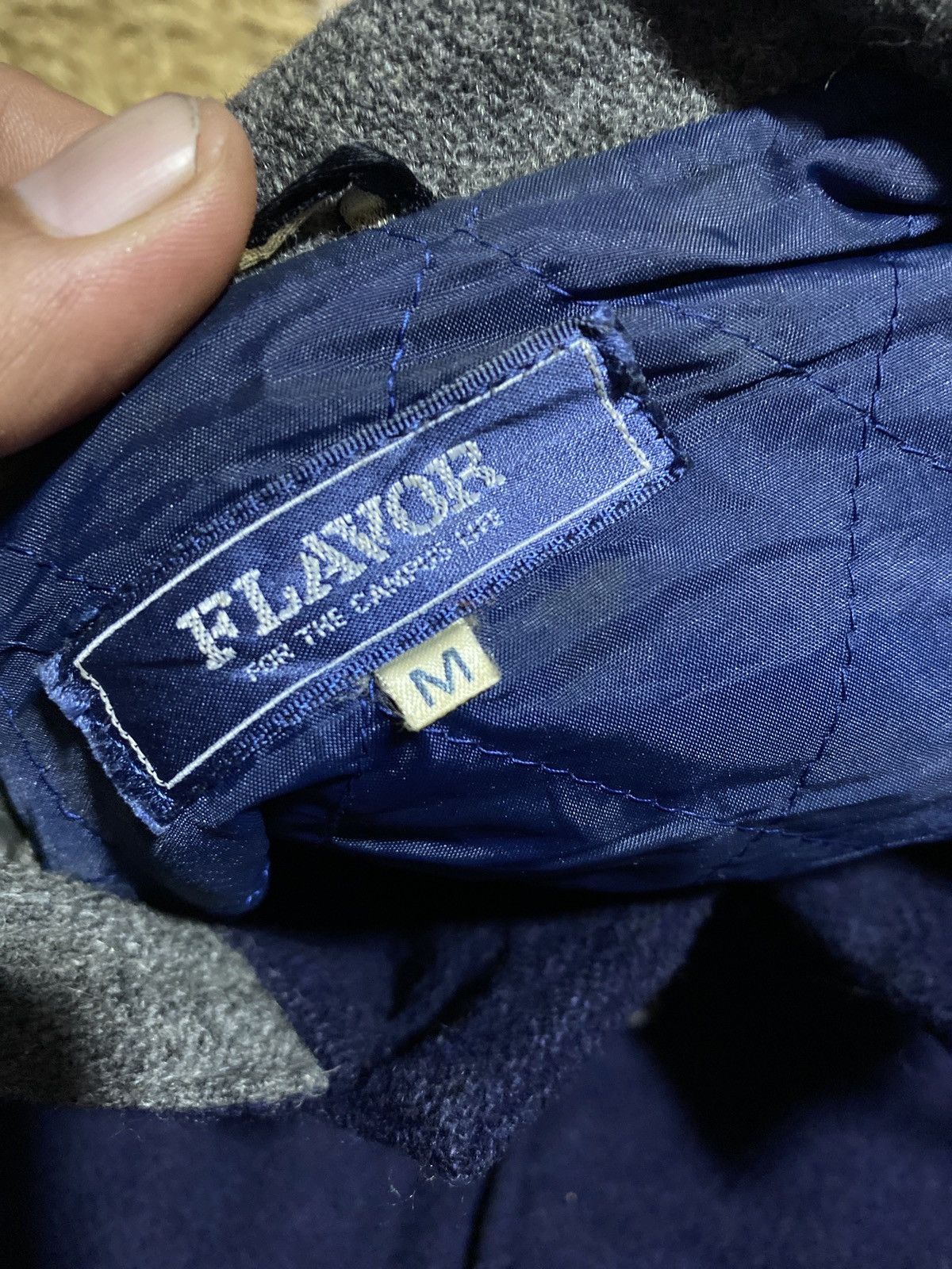 Vintage FLAVOR CLUB VARSITY JACKET WOOL FABRIC Size US M / EU 48-50 / 2 - 7 Thumbnail
