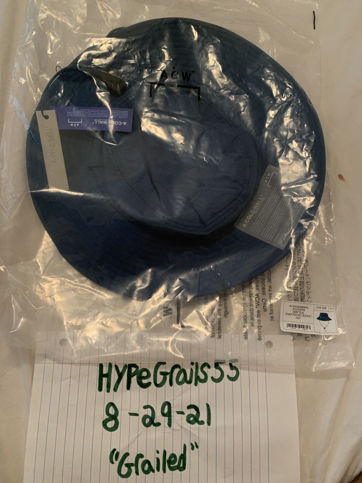 A-COLD-WALL* A-COLD-WALL* Snap Pocket Bucket Hat Size ONE SIZE - 1 Thumbnail