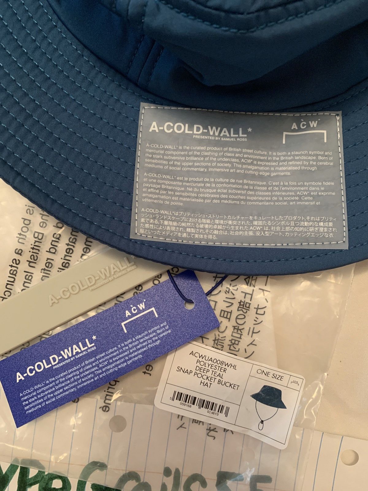 A-COLD-WALL* A-COLD-WALL* Snap Pocket Bucket Hat Size ONE SIZE - 3 Thumbnail