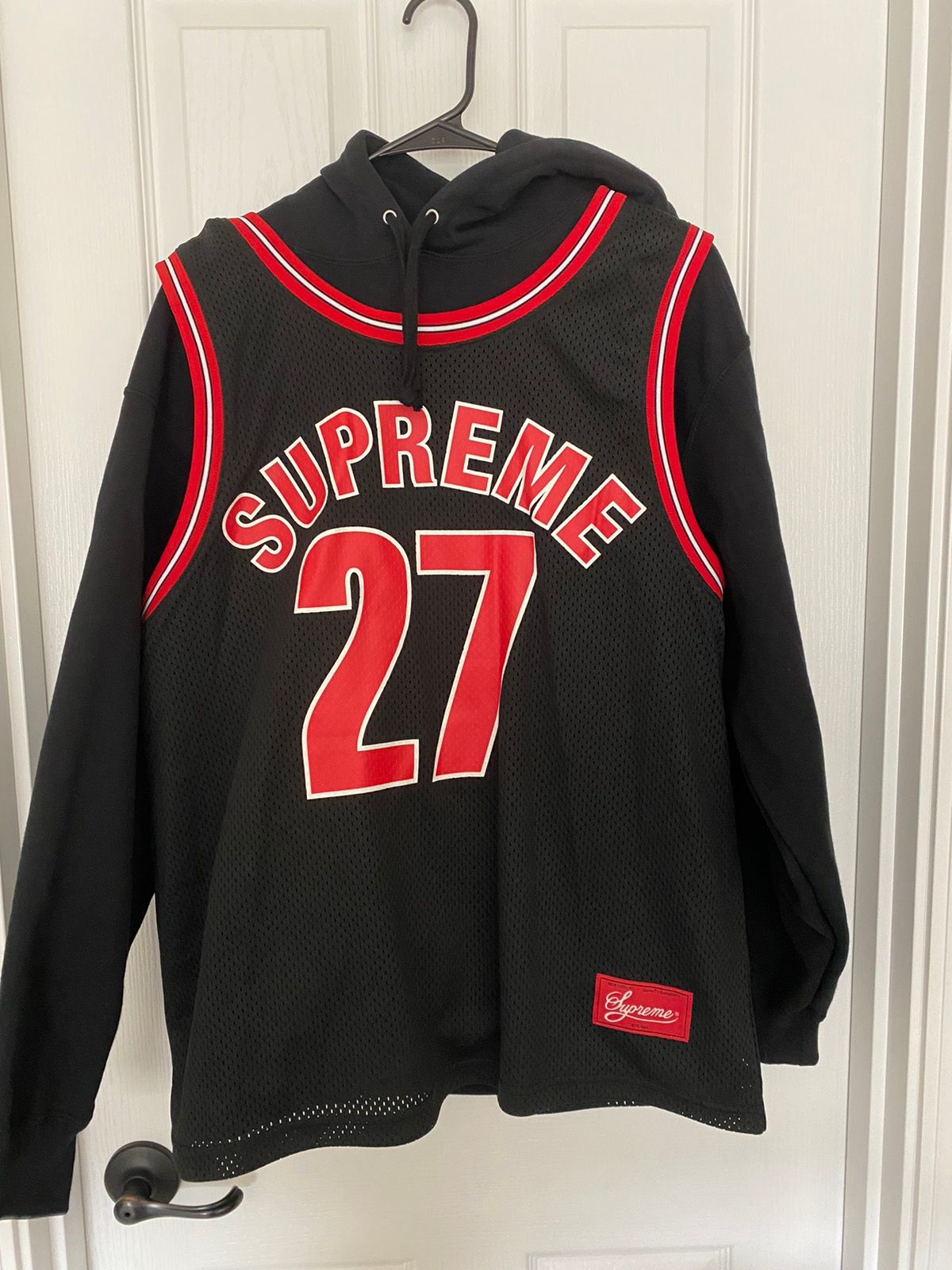 supreme basketball jersey hooded sweatshirt