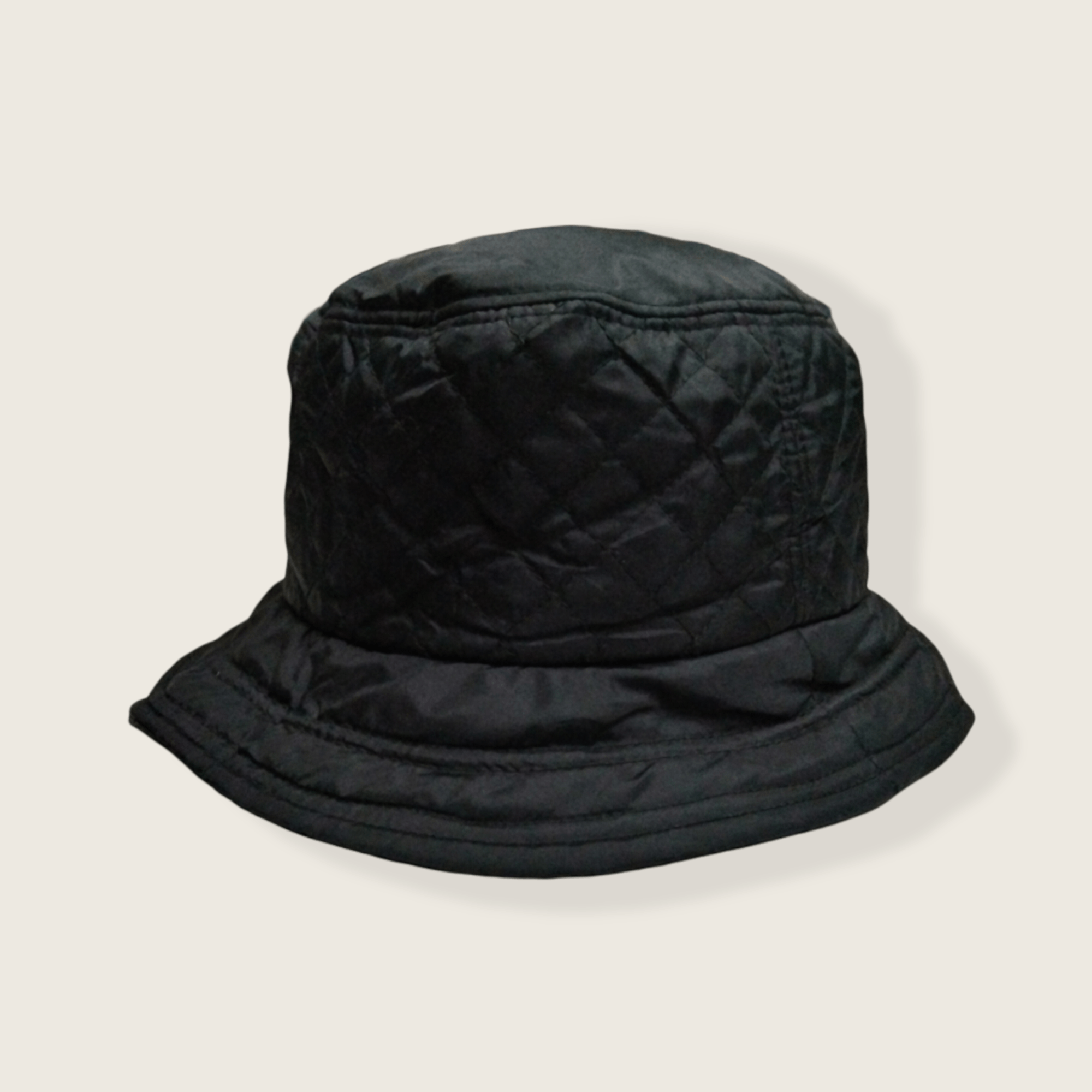 image of Individual Designer Vintage Japan Nylon/fleece Bucket Hat in Black, Men's