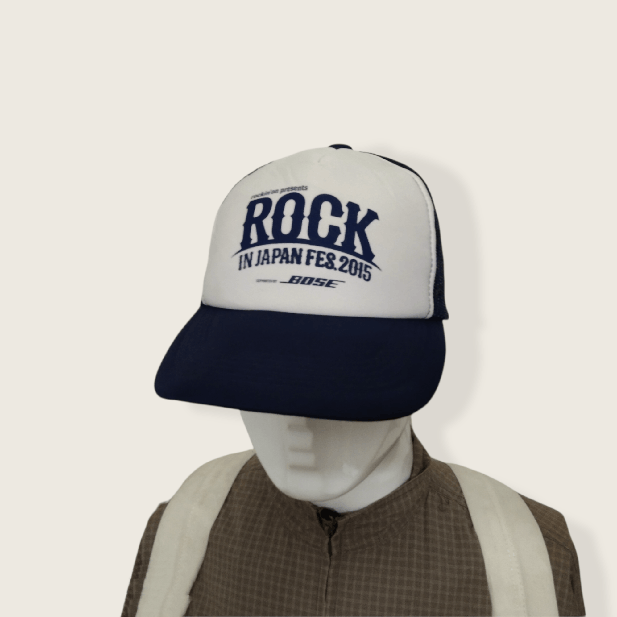 Japanese Brand RARE LIMITED EDITION ROCK IN JAPAN 2015 TRUCKER SNAPBACK Size ONE SIZE - 7 Thumbnail