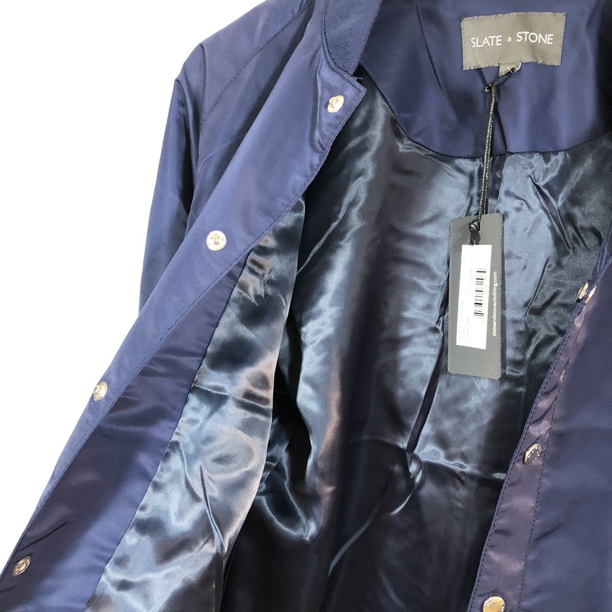 Slate & Stone Slate & Stone Navy Raglan Baseball Jacket Size US M / EU 48-50 / 2 - 7 Thumbnail