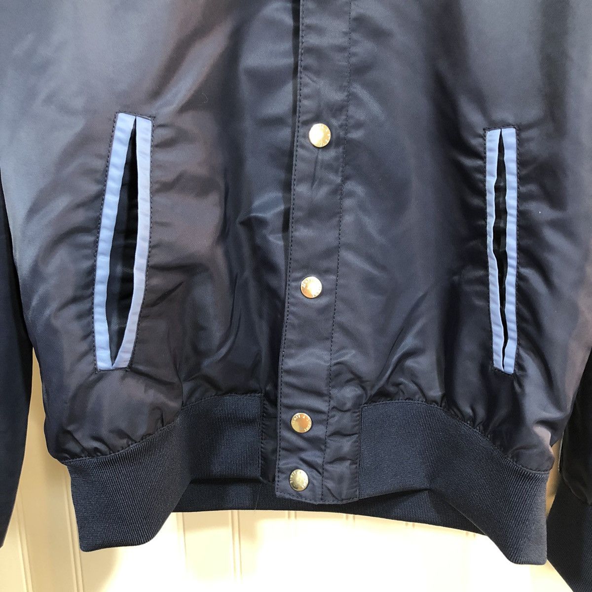 Slate & Stone Slate & Stone Navy Raglan Baseball Jacket Size US M / EU 48-50 / 2 - 6 Thumbnail