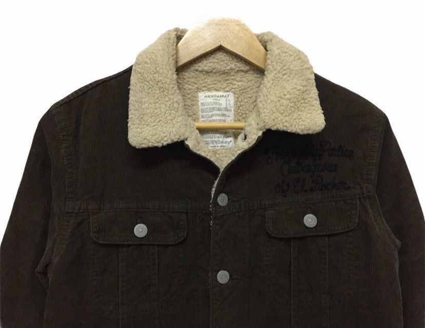 Wacko Maria Corduroy Sherpa Lined Chain stitch Trucker Jacket Size US S / EU 44-46 / 1 - 7 Thumbnail