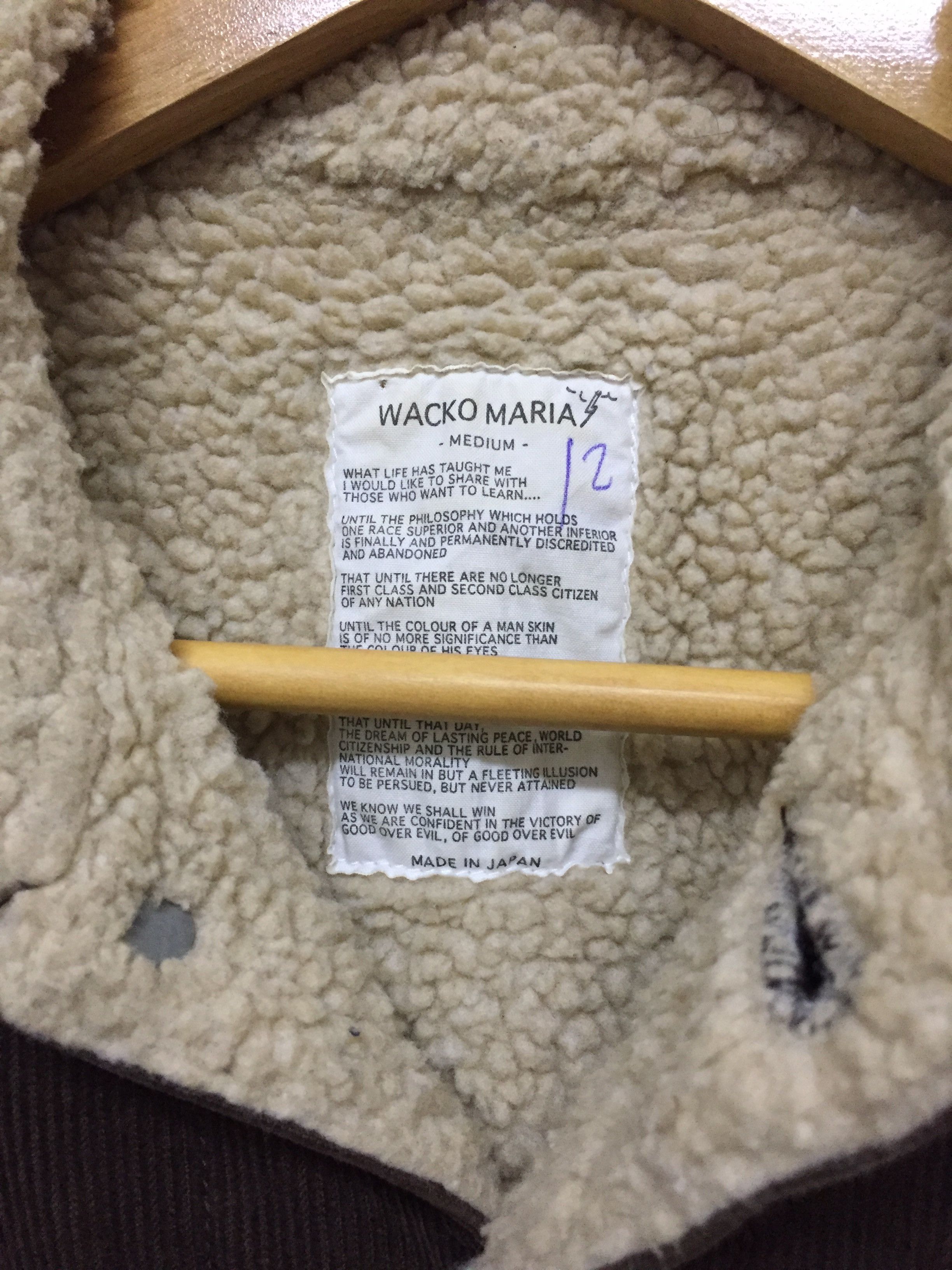 Wacko Maria Corduroy Sherpa Lined Chain stitch Trucker Jacket Size US S / EU 44-46 / 1 - 10 Thumbnail