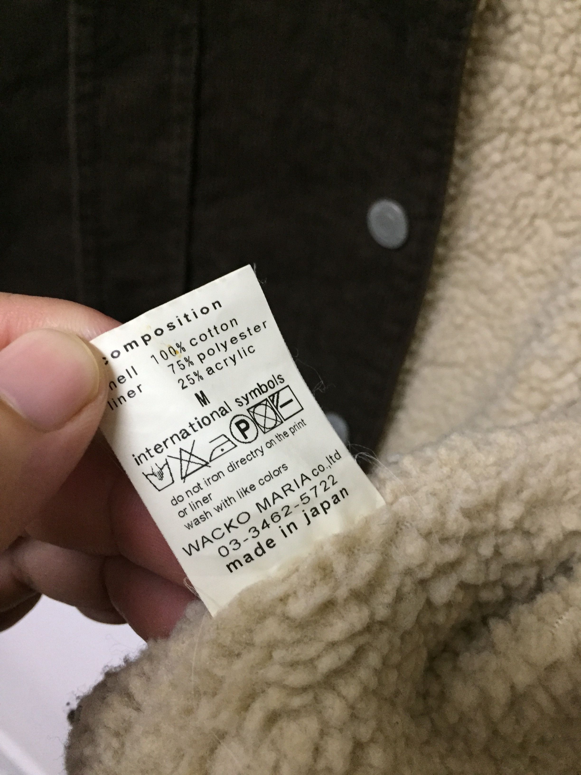 Wacko Maria Corduroy Sherpa Lined Chain stitch Trucker Jacket Size US S / EU 44-46 / 1 - 11 Thumbnail