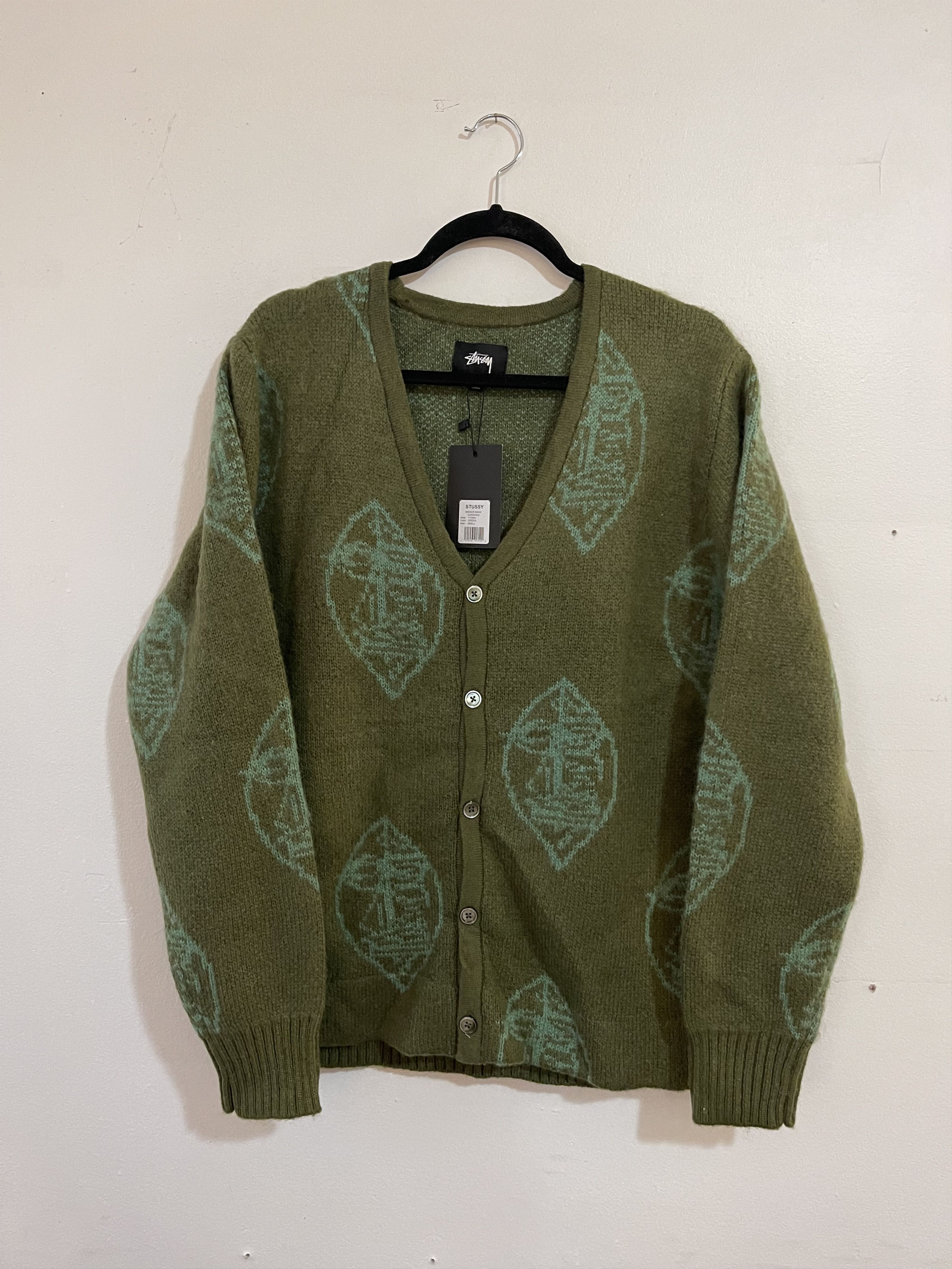 Stussy Mohair Mask Cardigan | Grailed