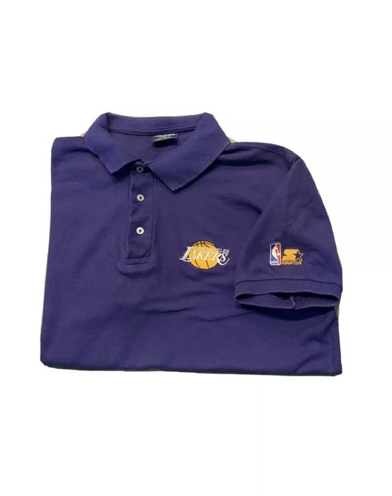 Vintage VTG 80s Starter Los Angeles Lakers Showtime Era Polo Shirt ...