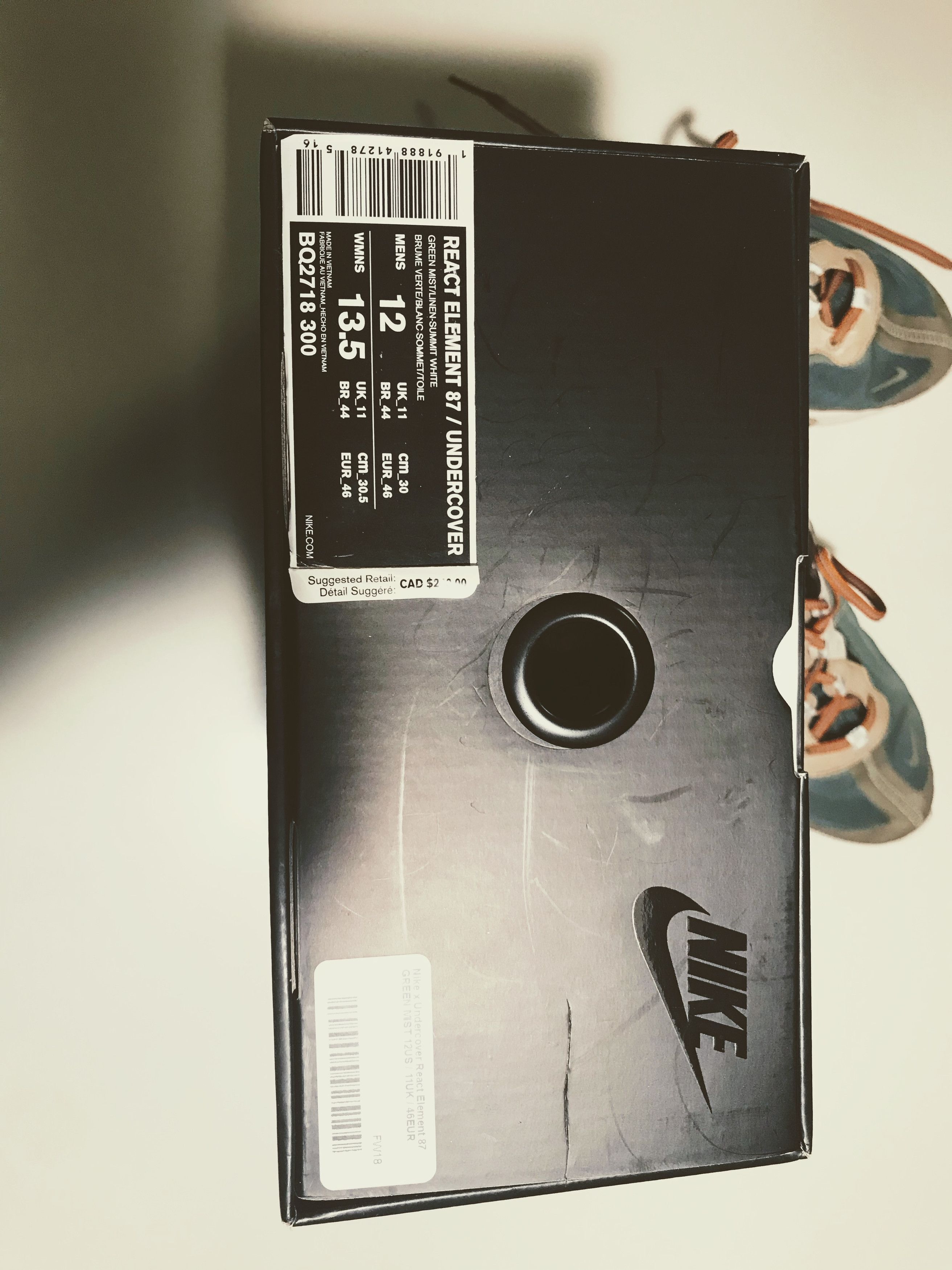 Nike × Undercover Element 87 Green Mist Size US 12 / EU 45 - 7 Thumbnail