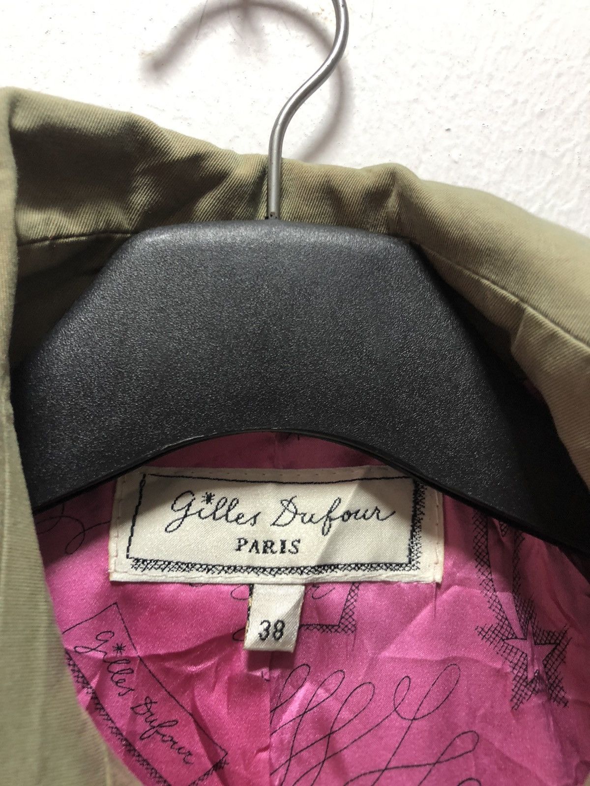 Karl Lagerfeld Vintage GILLES DUFOUR Paris Long Coat Italy Made  