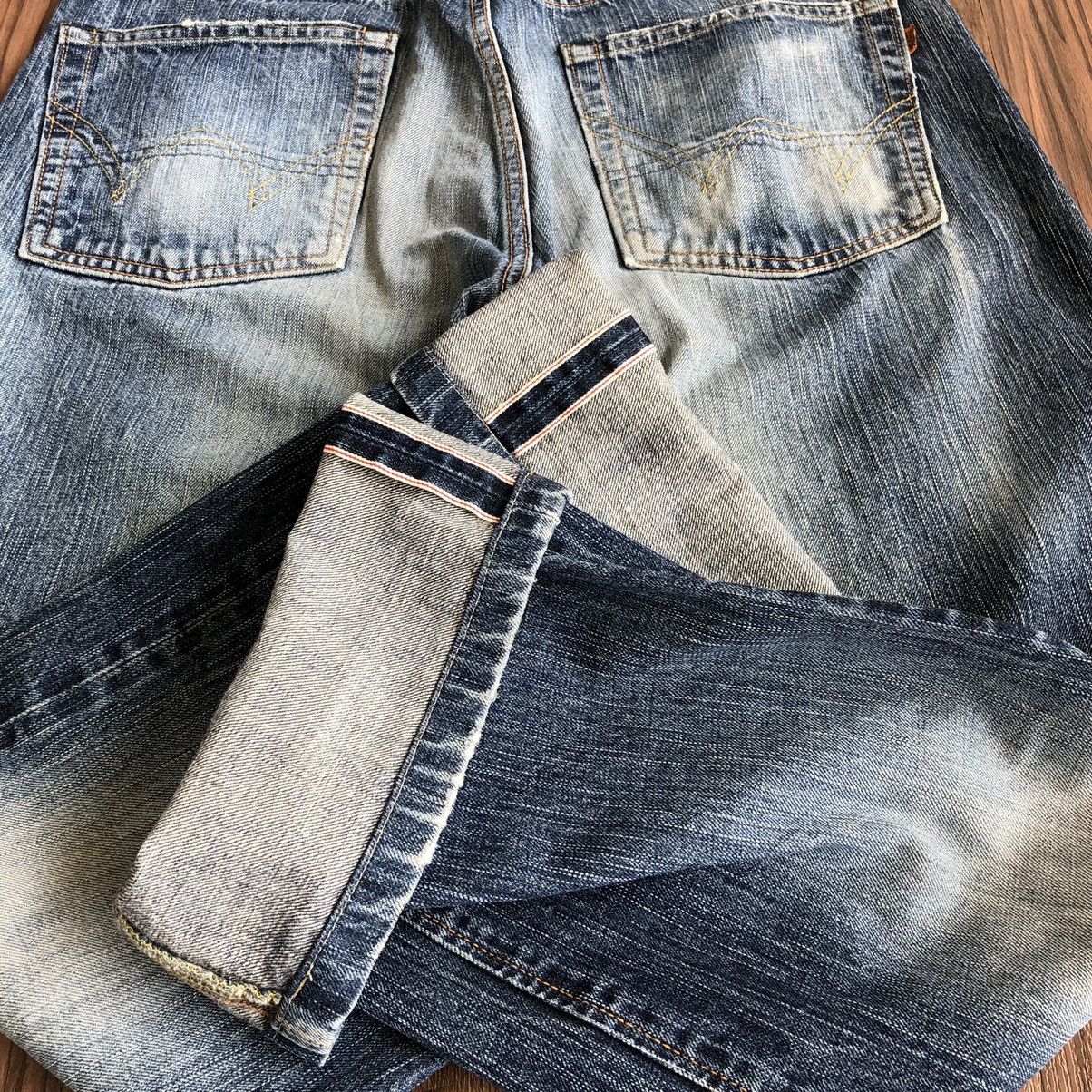 Edwin Vintage Edwin 505zx Selvedge Distressed Denim Jeans Size US 33 - 11 Thumbnail