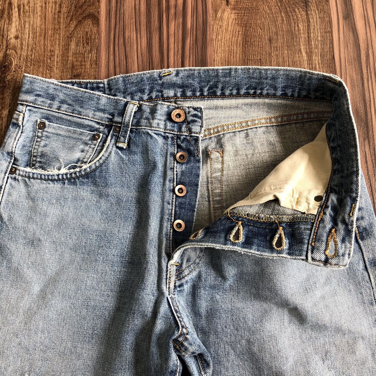 Edwin Vintage Edwin 505x Selvedge Distressed Denim Jeans Size US 31 - 5 Thumbnail
