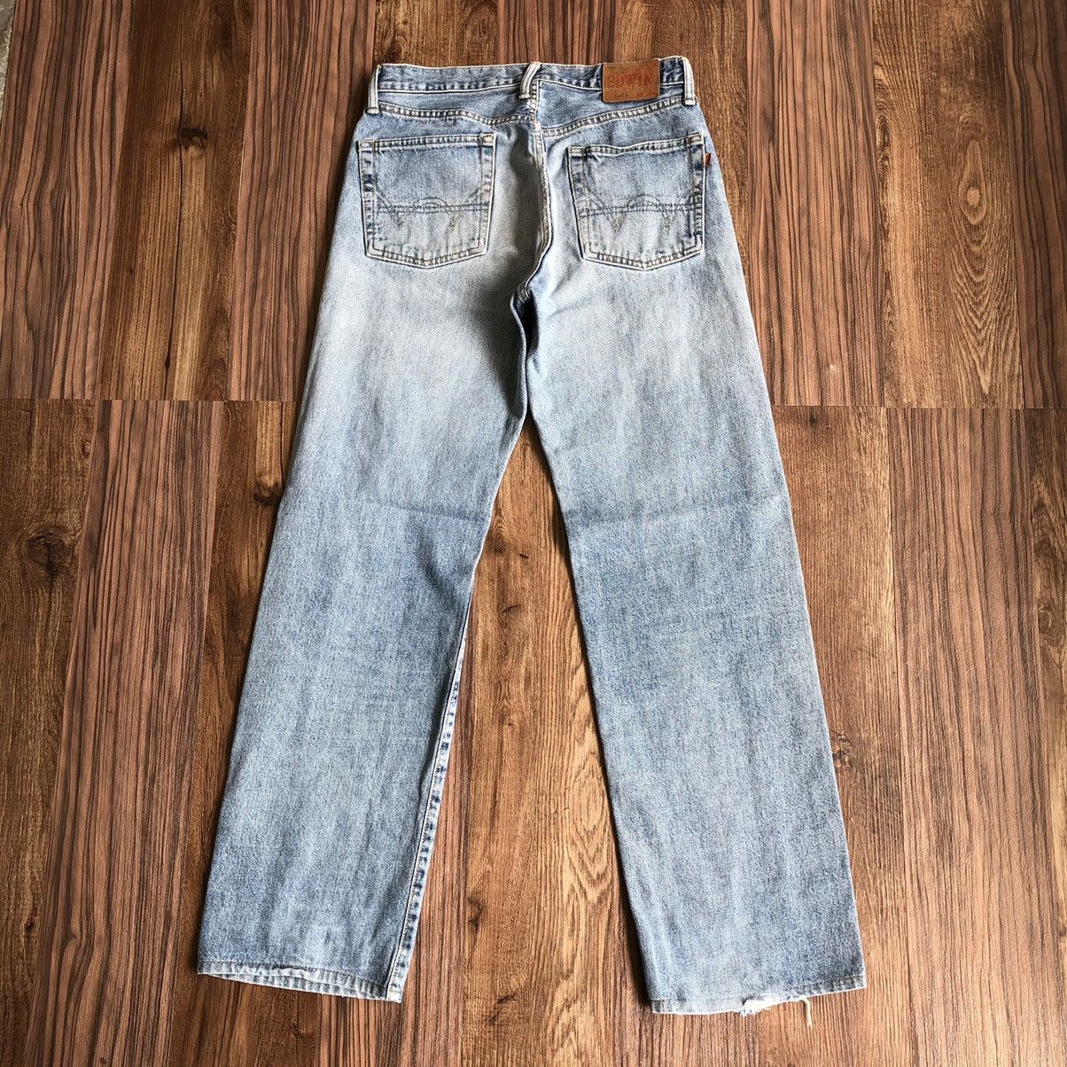 Edwin Vintage Edwin 505x Selvedge Distressed Denim Jeans Size US 31 - 8 Thumbnail