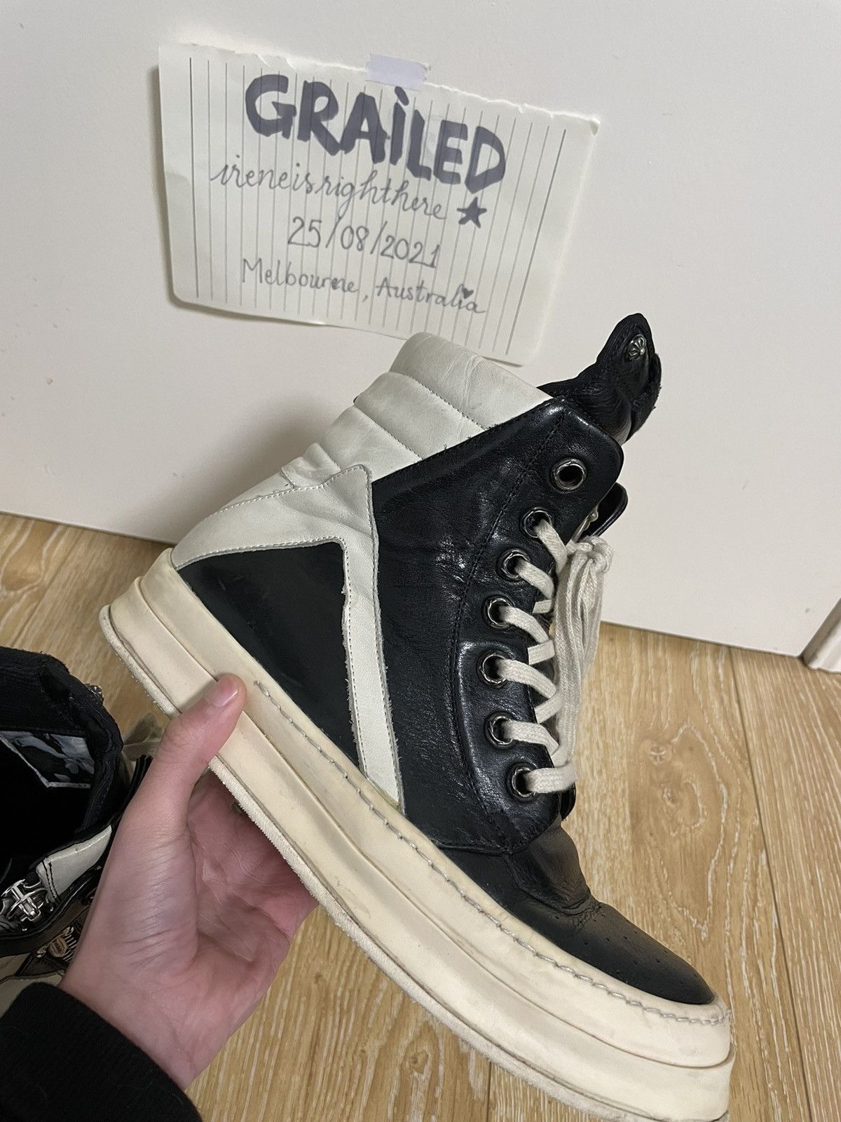 Rick Owens Rick Owens x Chrome Hearts Short Tongue Geobasket | Grailed