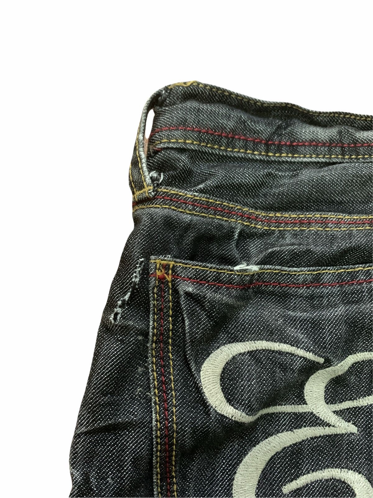 Japanese Brand 🔥EDGE Rupert Distressed Low Rise Jeans Travis Scott Fashion Size US 31 - 8 Thumbnail