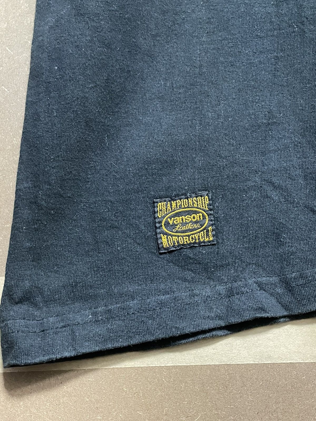 Japanese Brand × Vintage Vanson Leathers motorcycle T shirt skull overprint Size US M / EU 48-50 / 2 - 4 Thumbnail