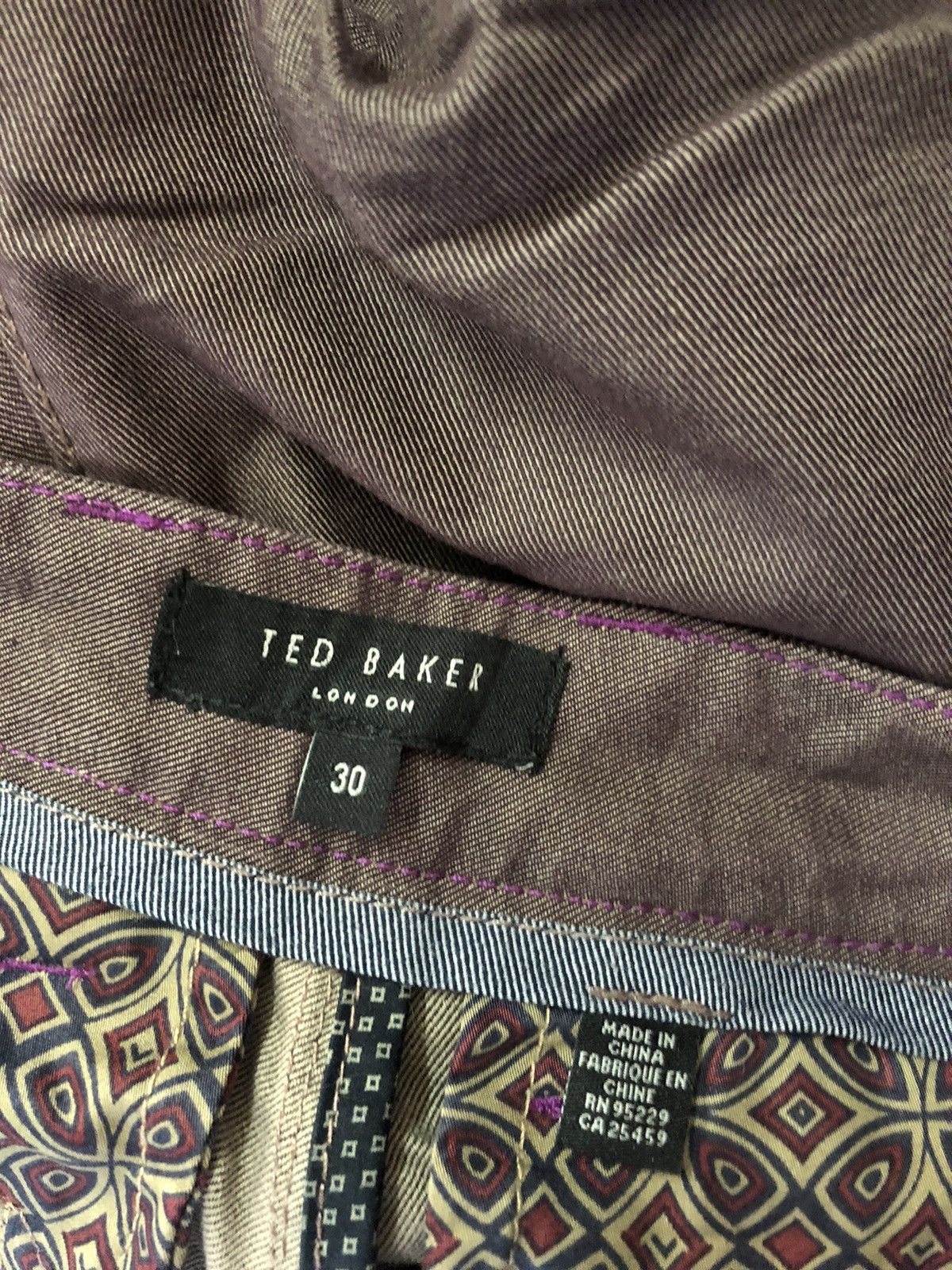 Ted Baker modern casual straight cut #1988 Size US 30 / EU 46 - 6 Thumbnail