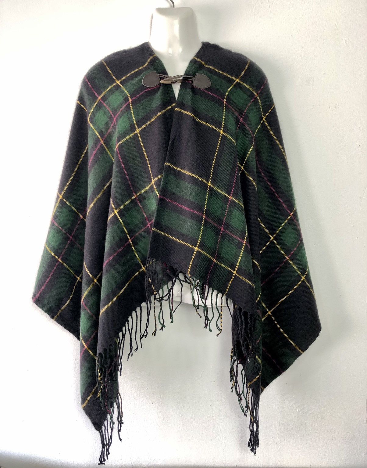 Japanese Brand Plaid Flannel Cloak & Capes