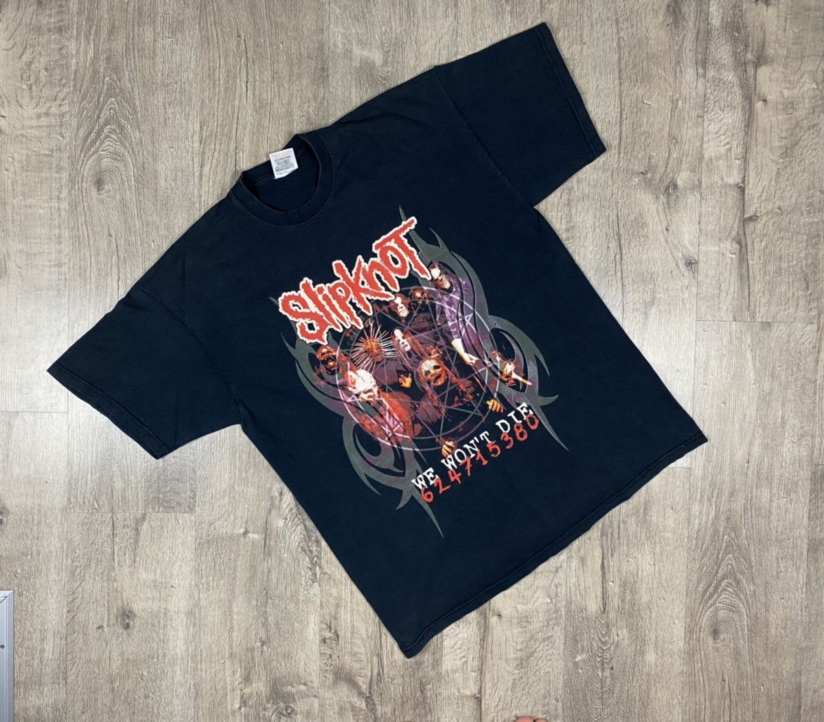 Men's Vintage Slipknot 2004 T-shirt Made In Spain size XL