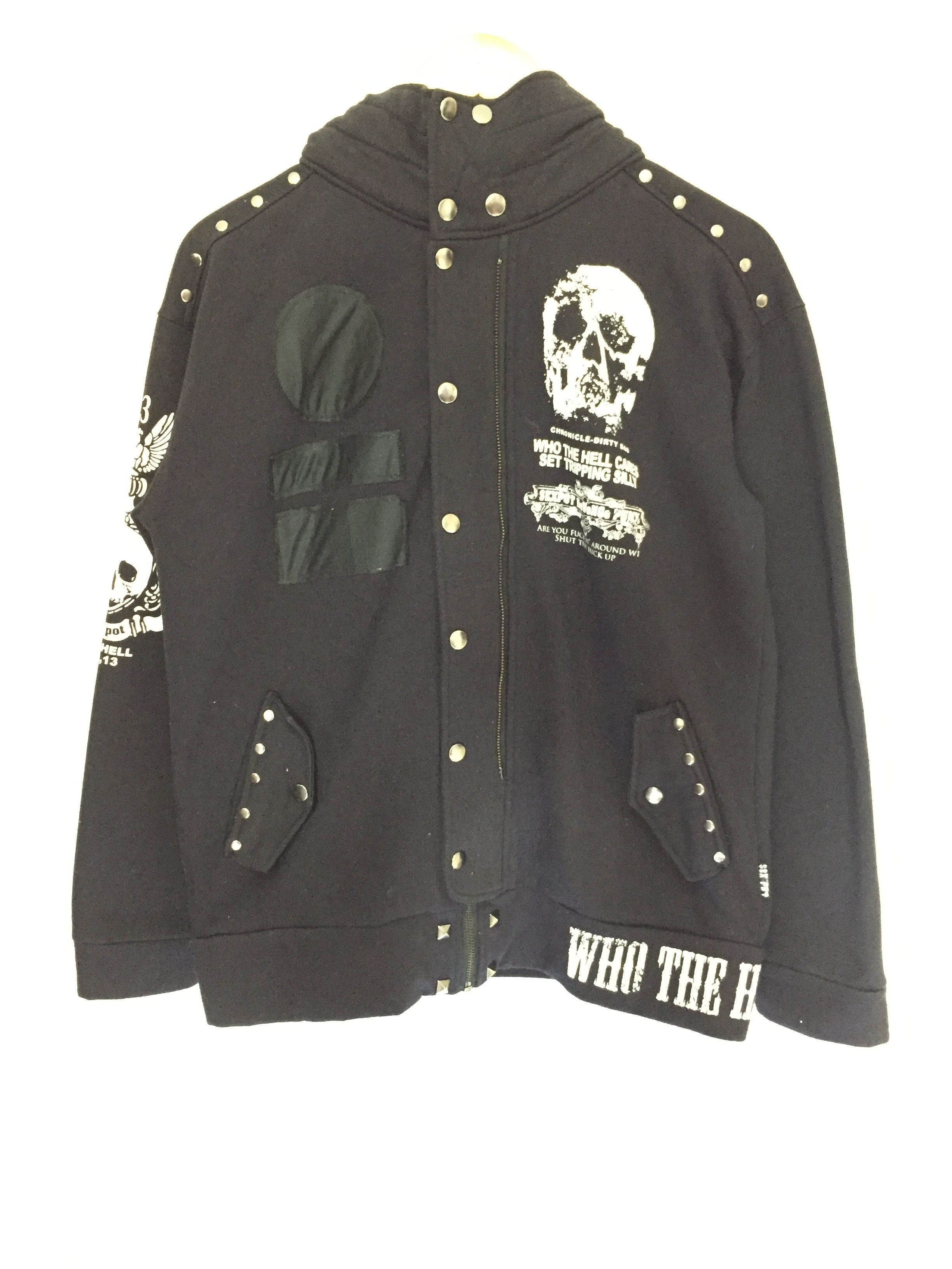 Japanese Brand Sex pot revenge Punk rabbit skull zipper hoodie Size US M / EU 48-50 / 2 - 2 Thumbnail