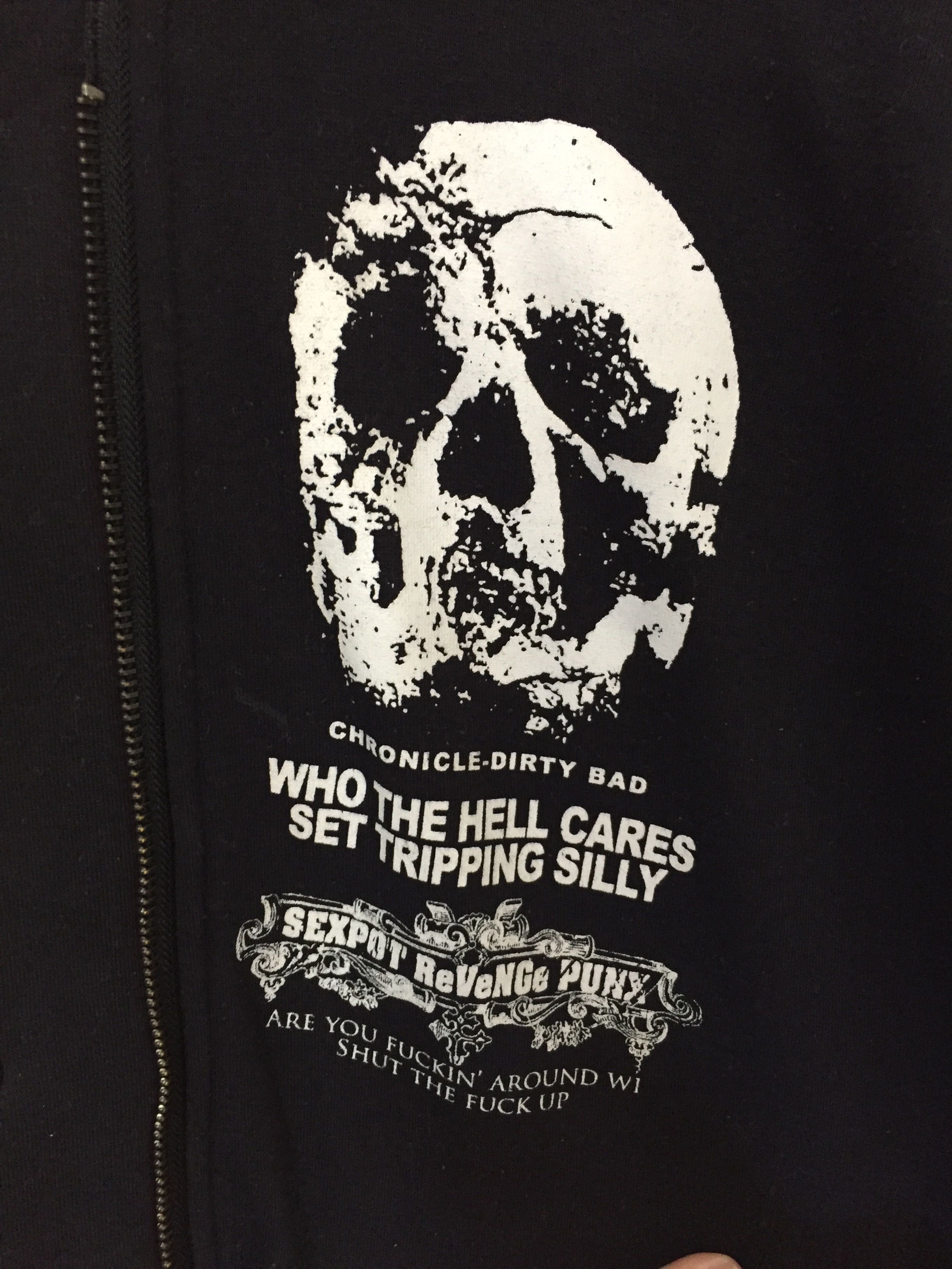 Japanese Brand Sex pot revenge Punk rabbit skull zipper hoodie Size US M / EU 48-50 / 2 - 5 Thumbnail