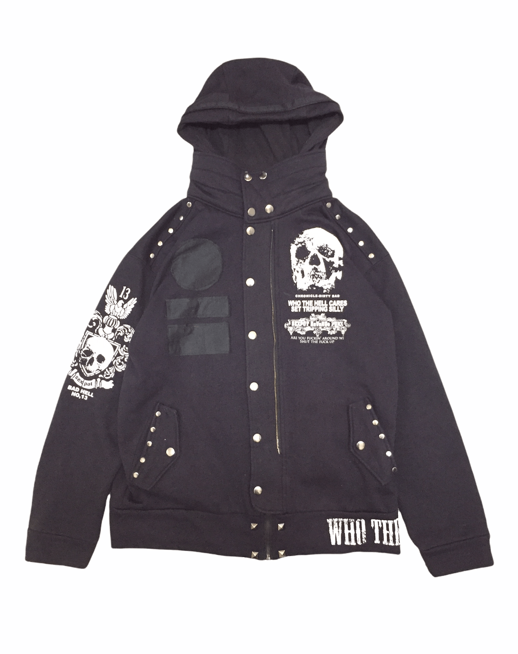 Japanese Brand Sex pot revenge Punk rabbit skull zipper hoodie Size US M / EU 48-50 / 2 - 1 Thumbnail