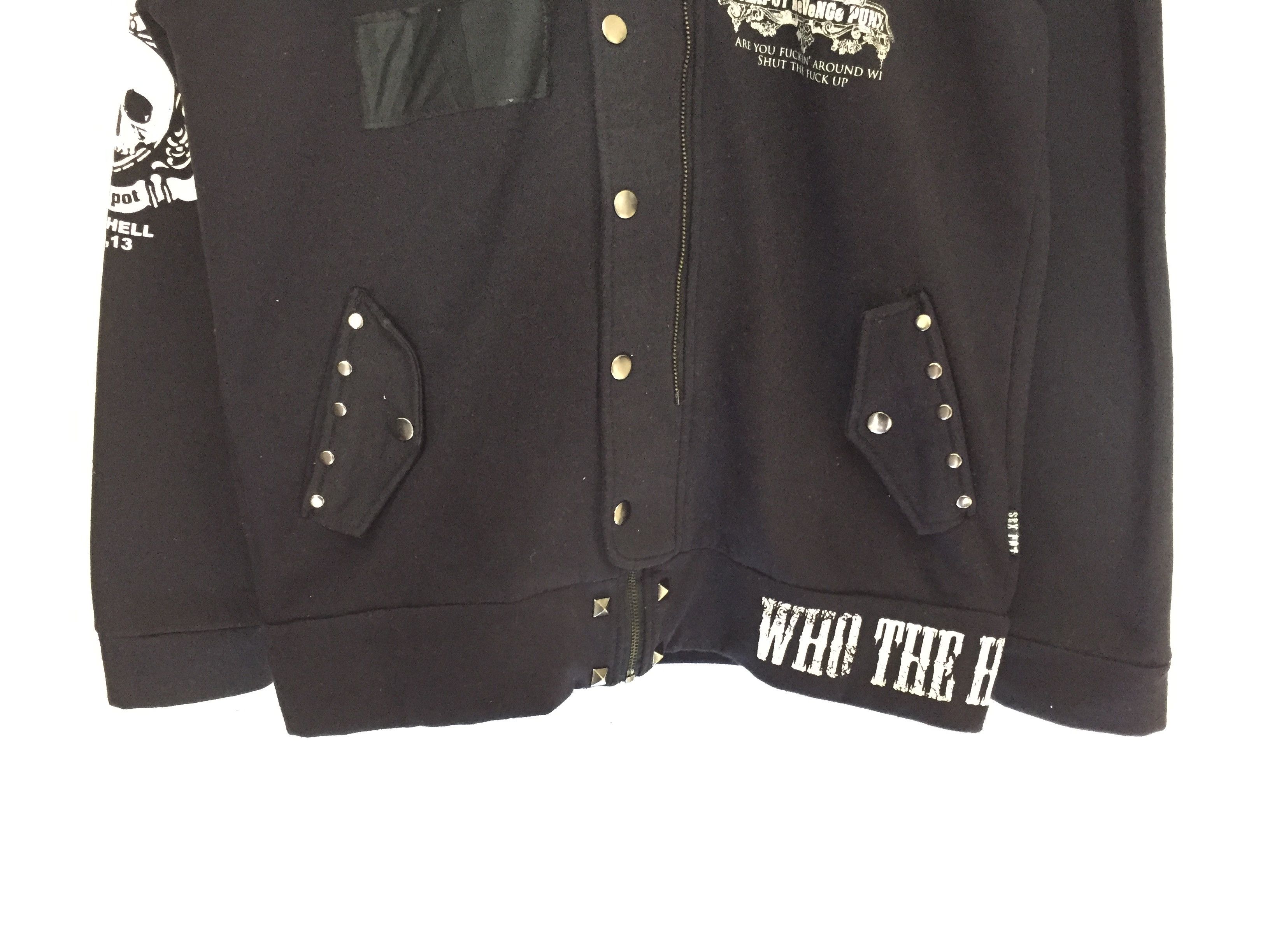 Japanese Brand Sex pot revenge Punk rabbit skull zipper hoodie Size US M / EU 48-50 / 2 - 4 Thumbnail