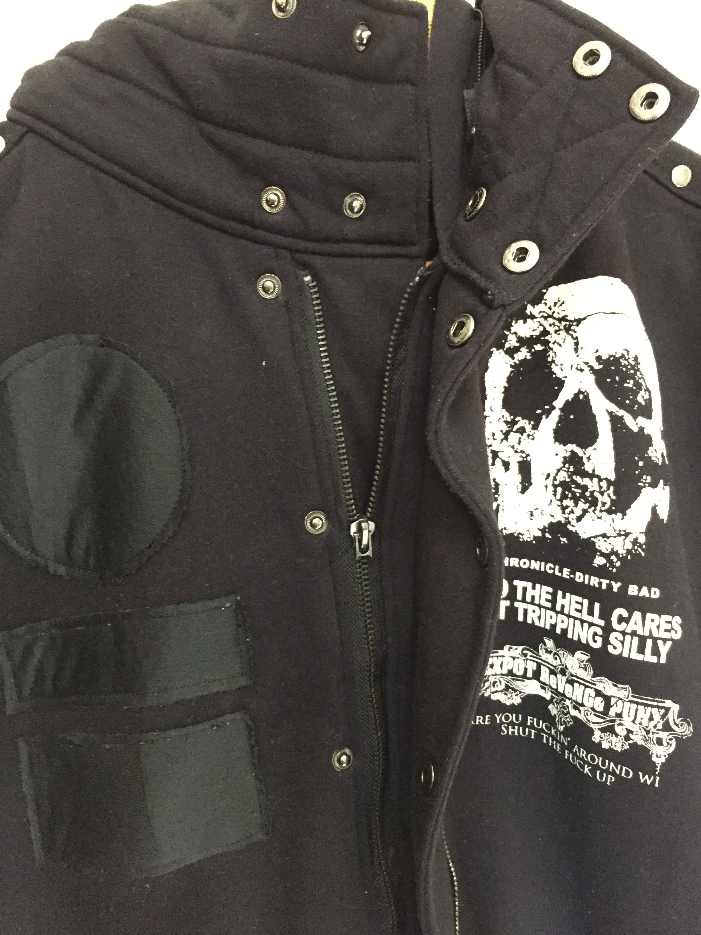 Japanese Brand Sex pot revenge Punk rabbit skull zipper hoodie Size US M / EU 48-50 / 2 - 6 Thumbnail