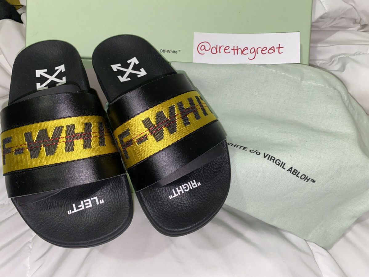 off white sliders pink