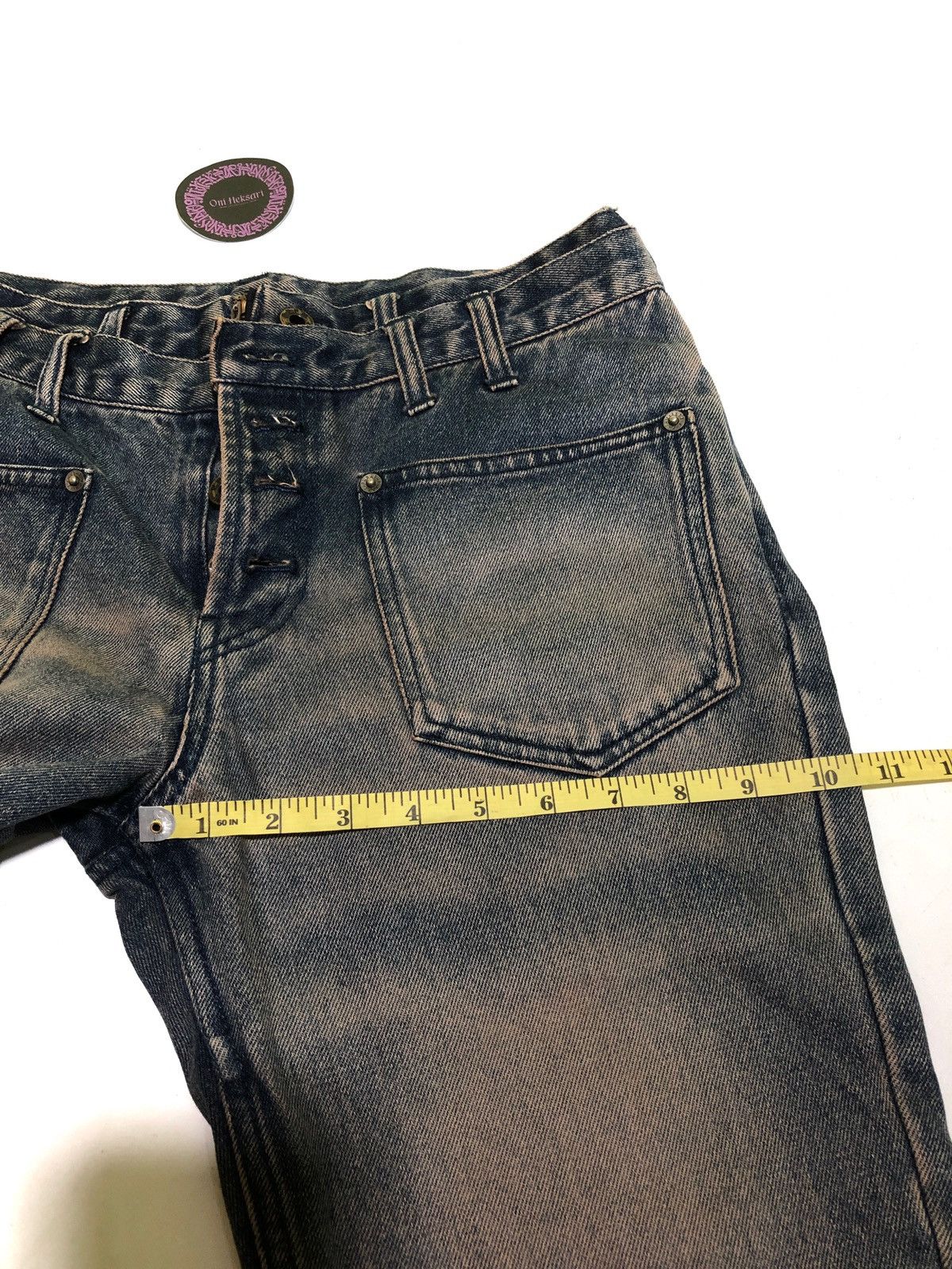 Japanese Brand 💢LAST DROP💢 PPFM DOUBLE WAIST FLY BUTTONS BOOTCUT DENIM Size US 30 / EU 46 - 20 Thumbnail