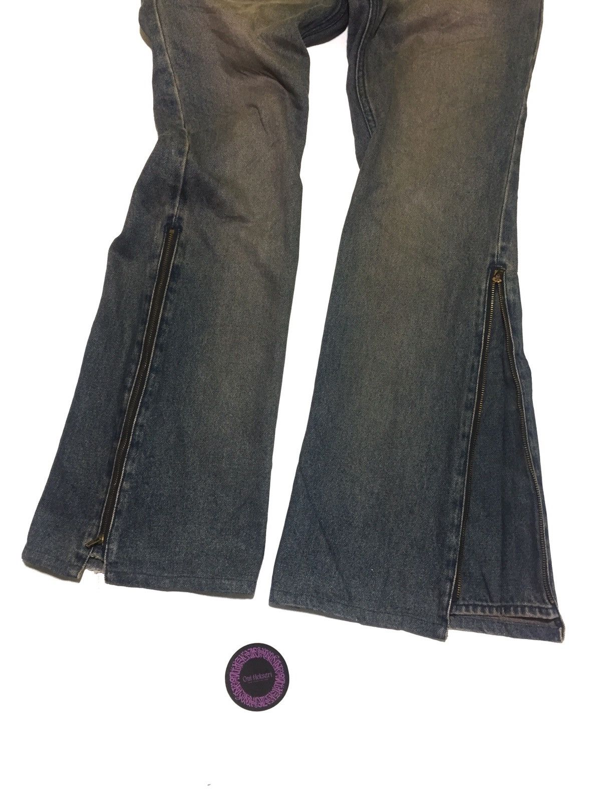 Japanese Brand 💢LAST DROP💢 PPFM DOUBLE WAIST FLY BUTTONS BOOTCUT DENIM Size US 30 / EU 46 - 16 Thumbnail