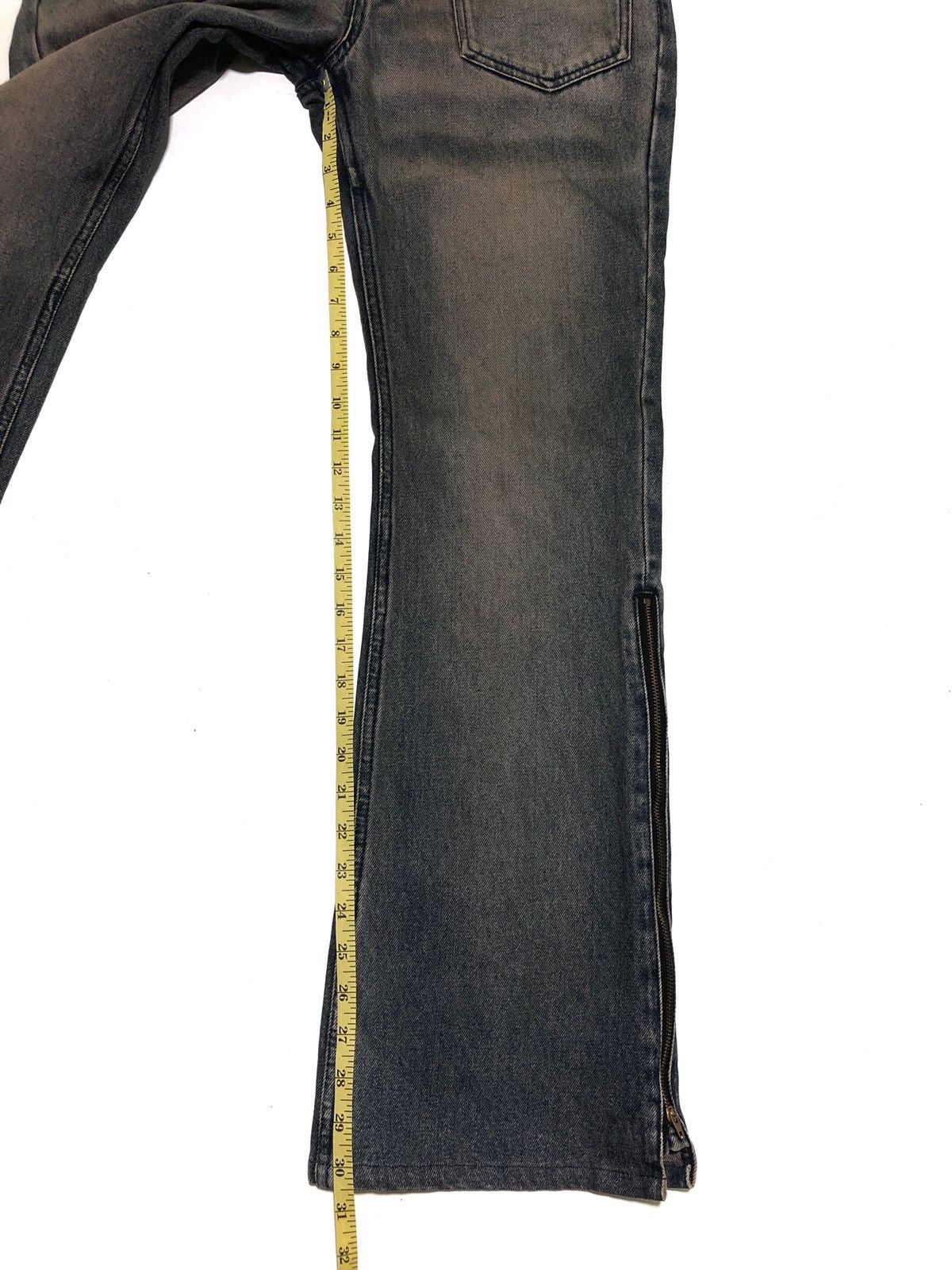 Japanese Brand 💢LAST DROP💢 PPFM DOUBLE WAIST FLY BUTTONS BOOTCUT DENIM Size US 30 / EU 46 - 22 Thumbnail