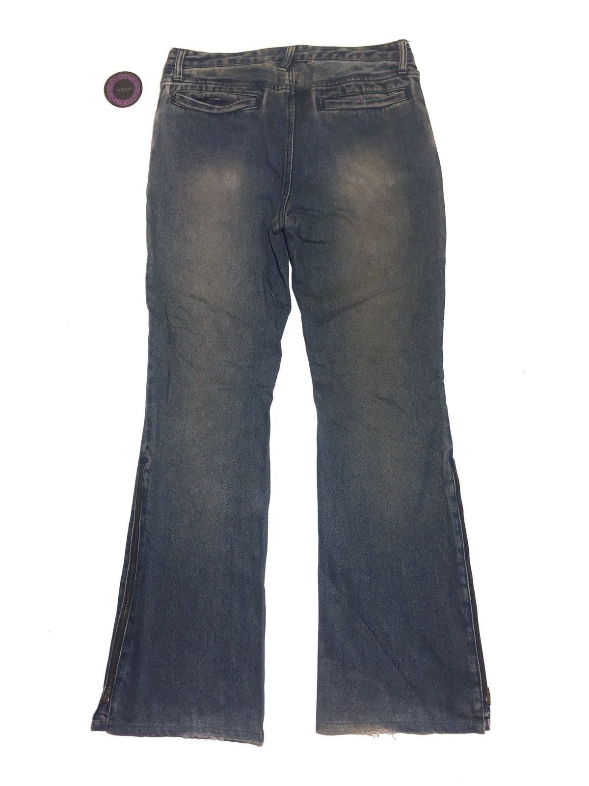 Japanese Brand 💢LAST DROP💢 PPFM DOUBLE WAIST FLY BUTTONS BOOTCUT DENIM Size US 30 / EU 46 - 13 Thumbnail